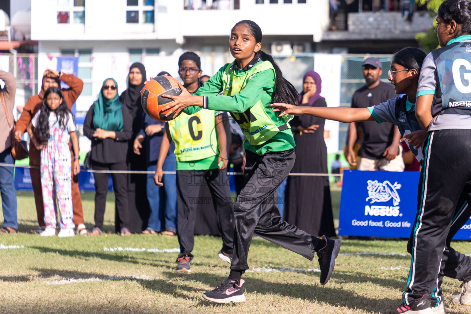 Day 3 of Nestle' Kids Netball Fiesta 2023 held in Henveyru Stadium, Male', Maldives on Saturday, 2nd December 2023. Photos by Nausham Waheed / Images.mv