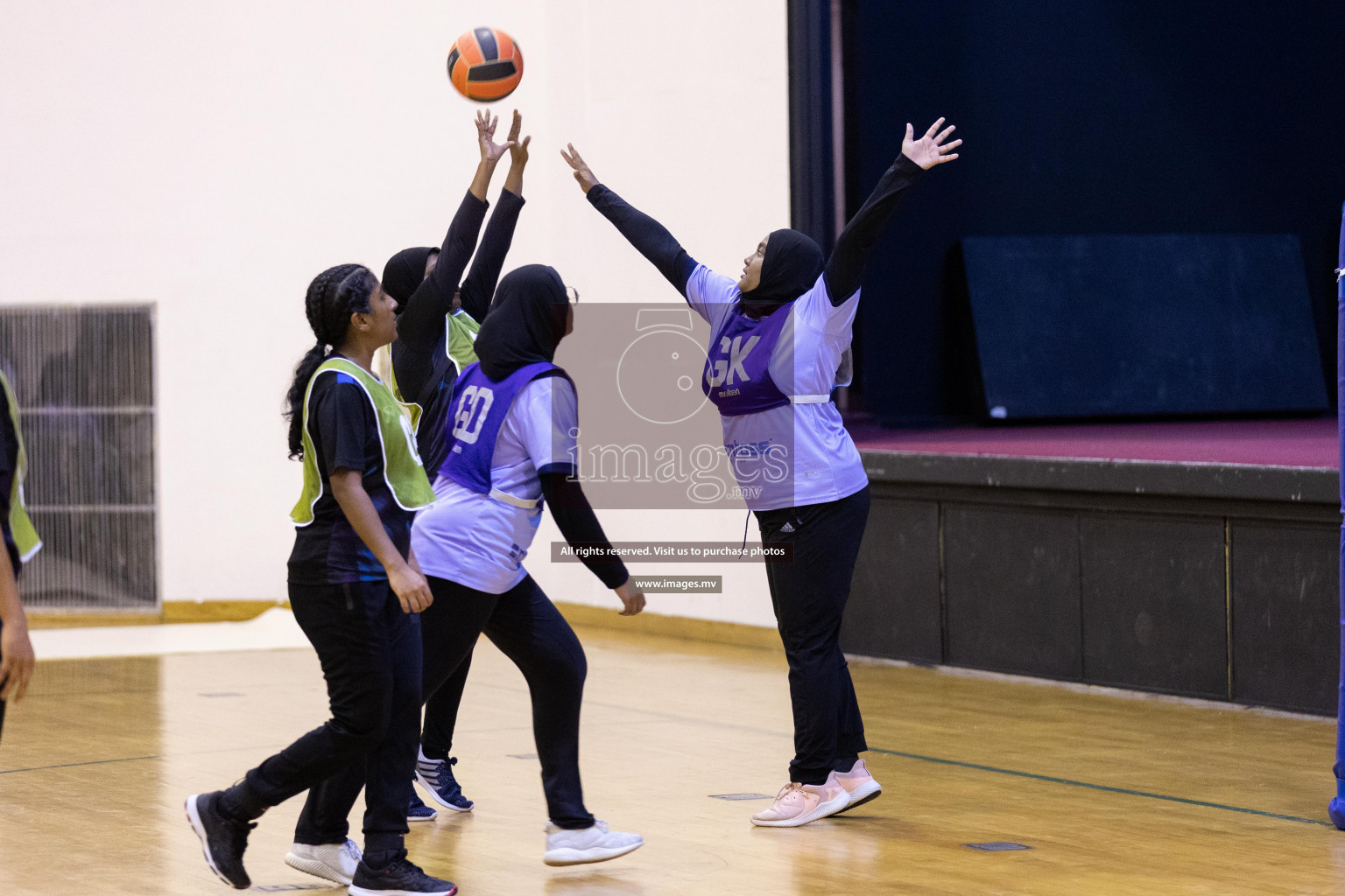 Youth United Sports Club vs Club Vyansa in the 2nd Division Final of Milo National Netball Tournament 2022 on 22nd July 2022 held in Social Center, Male', Maldives. Photographer: Shuu / images.mv