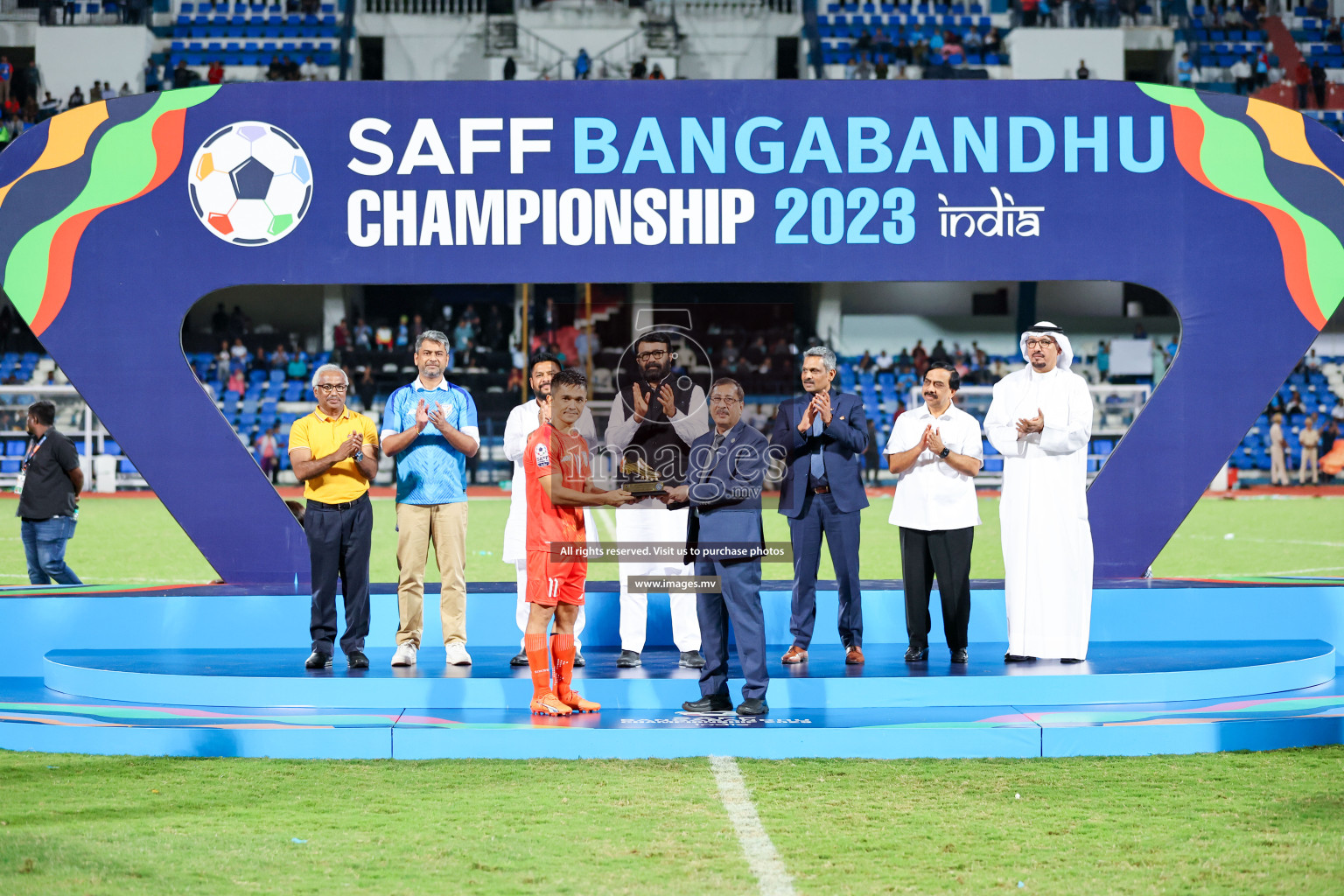 Kuwait vs India in the Final of SAFF Championship 2023 held in Sree Kanteerava Stadium, Bengaluru, India, on Tuesday, 4th July 2023. Photos: Nausham Waheed / images.mv