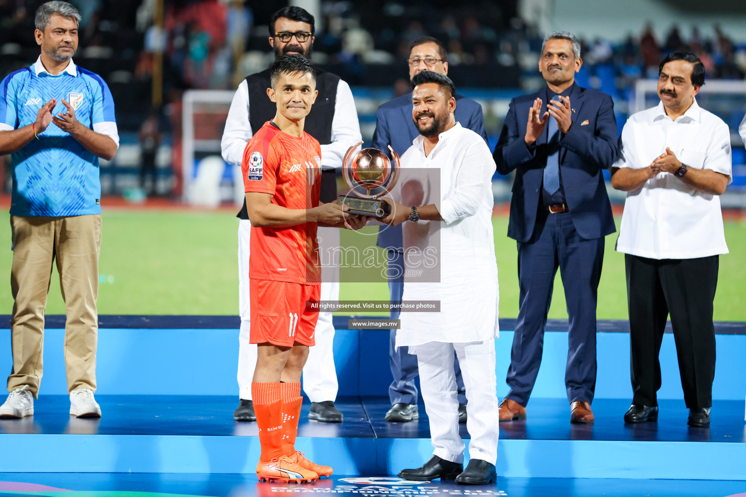 Kuwait vs India in the Final of SAFF Championship 2023 held in Sree Kanteerava Stadium, Bengaluru, India, on Tuesday, 4th July 2023. Photos: Nausham Waheed / images.mv