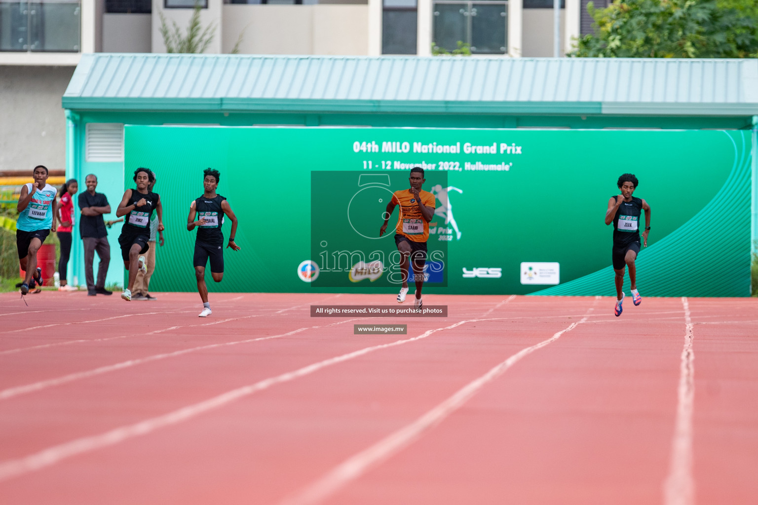 Day 2 of National Grand Prix 2022 held on 11 November 2022 in Hulhumale Running Track, Hulhumale, Maldives. Photos: Hassan Simah / images.mv