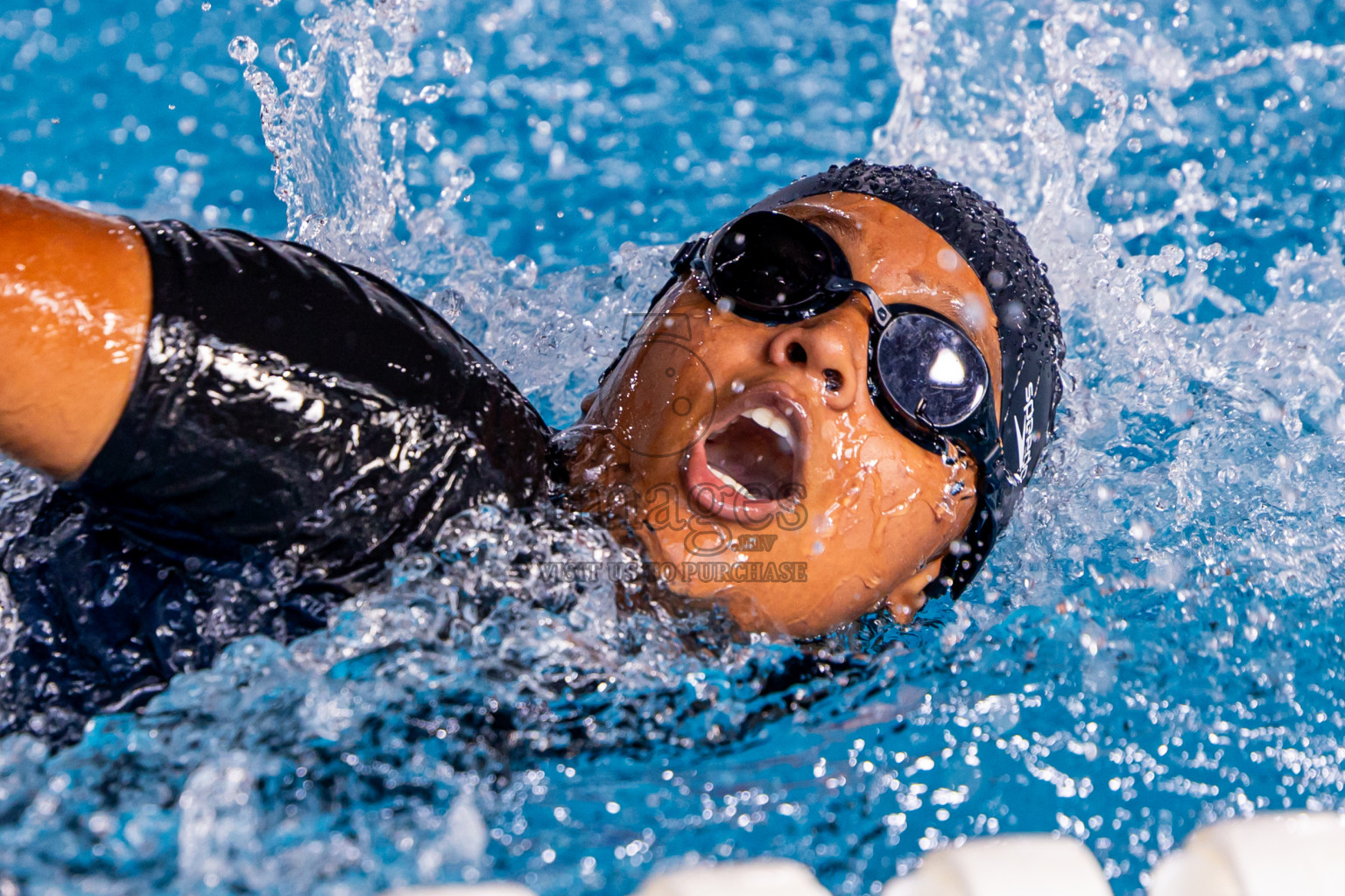 Day 1 of National Swimming Championship 2024 held in Hulhumale', Maldives on Friday, 13th December 2024. Photos: Nausham Waheed / images.mv