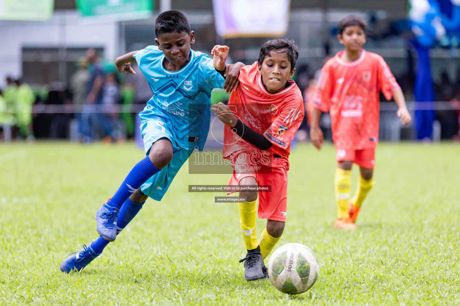 Day 1 of Milo kids football fiesta, held in Henveyru Football Stadium, Male', Maldives on Wednesday, 11th October 2023 Photos: Nausham Waheed/ Images.mv