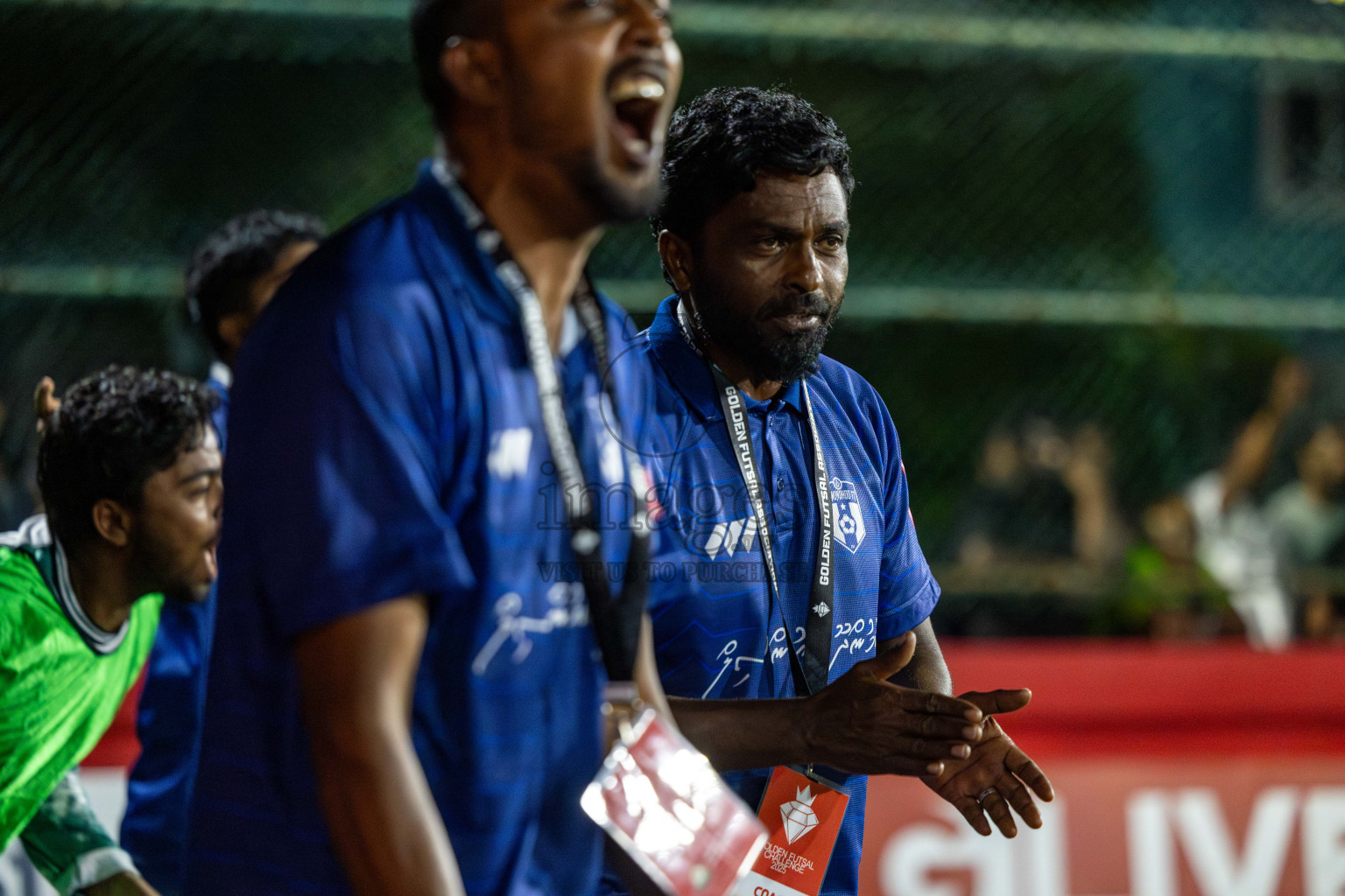 HDh Nolhivaran vs HDh Kumundhoo in Day 13 of Golden Futsal Challenge 2025 was held on Friday, 17th January 2025, in Hulhumale', Maldives 
Photos: Hassan Simah / images.mv