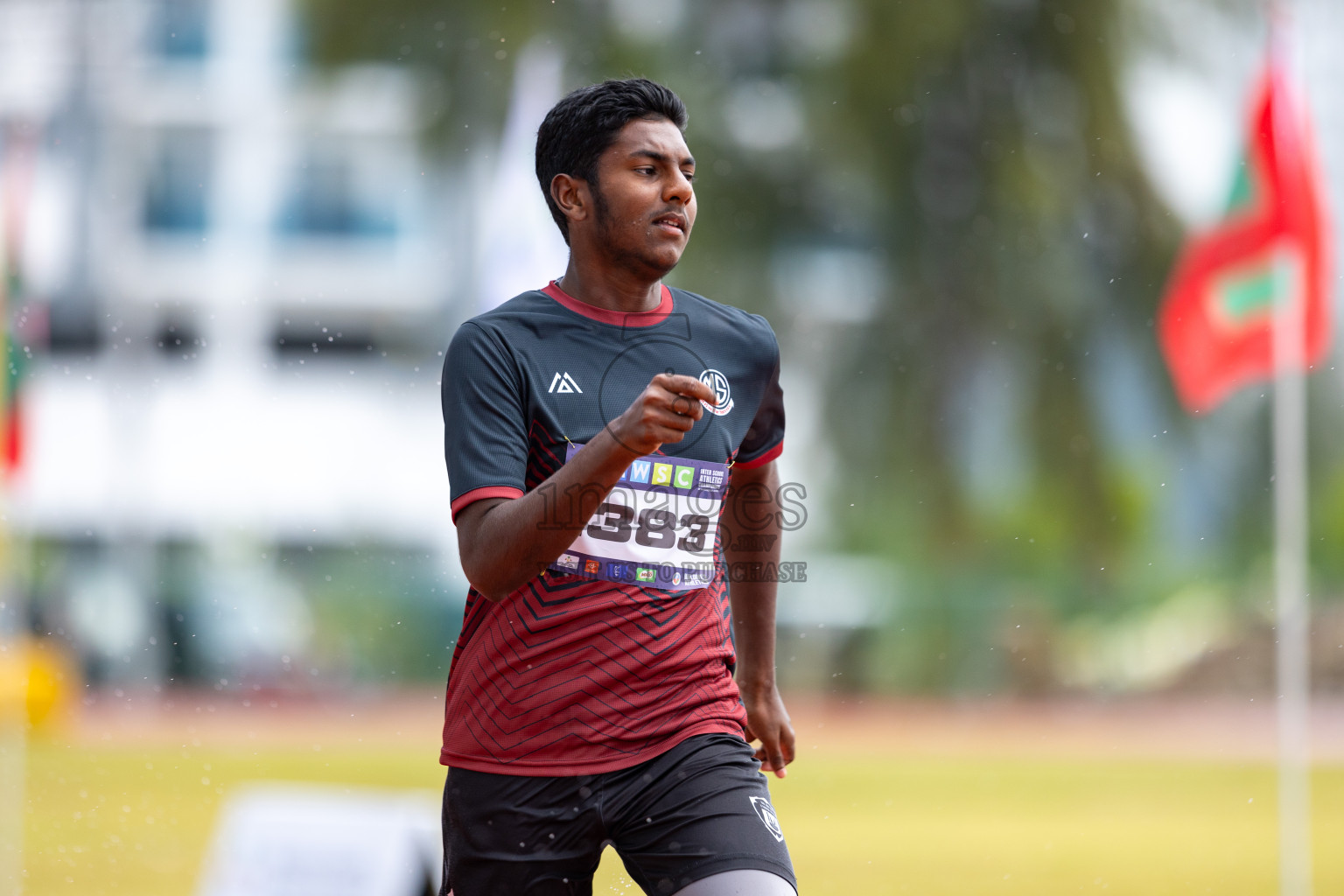 Day 1 of MWSC Interschool Athletics Championships 2024 held in Hulhumale Running Track, Hulhumale, Maldives on Saturday, 9th November 2024. 
Photos by: Ismail Thoriq / images.mv