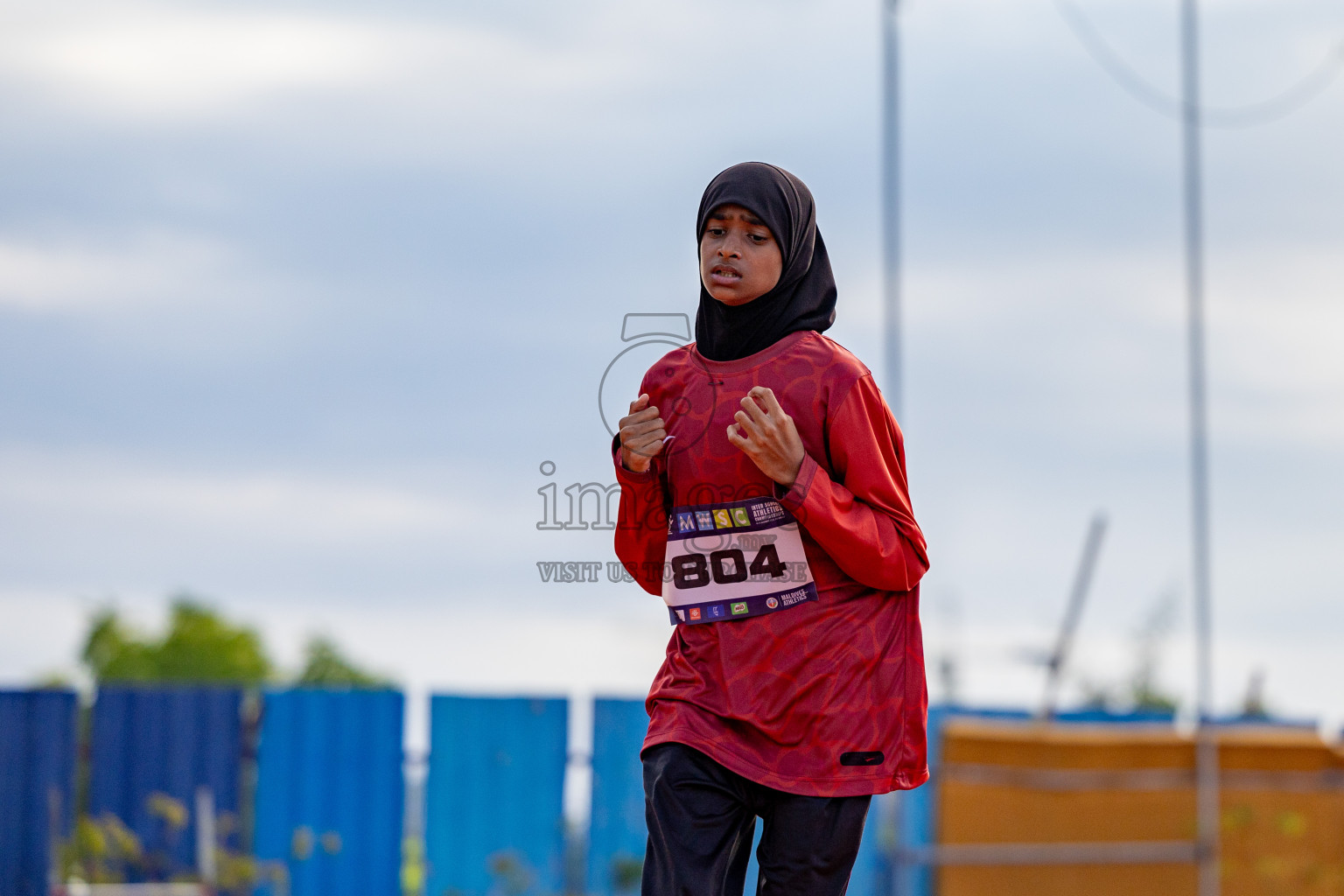 Day 2 of MWSC Interschool Athletics Championships 2024 held in Hulhumale Running Track, Hulhumale, Maldives on Sunday, 10th November 2024. 
Photos by: Hassan Simah / Images.mv