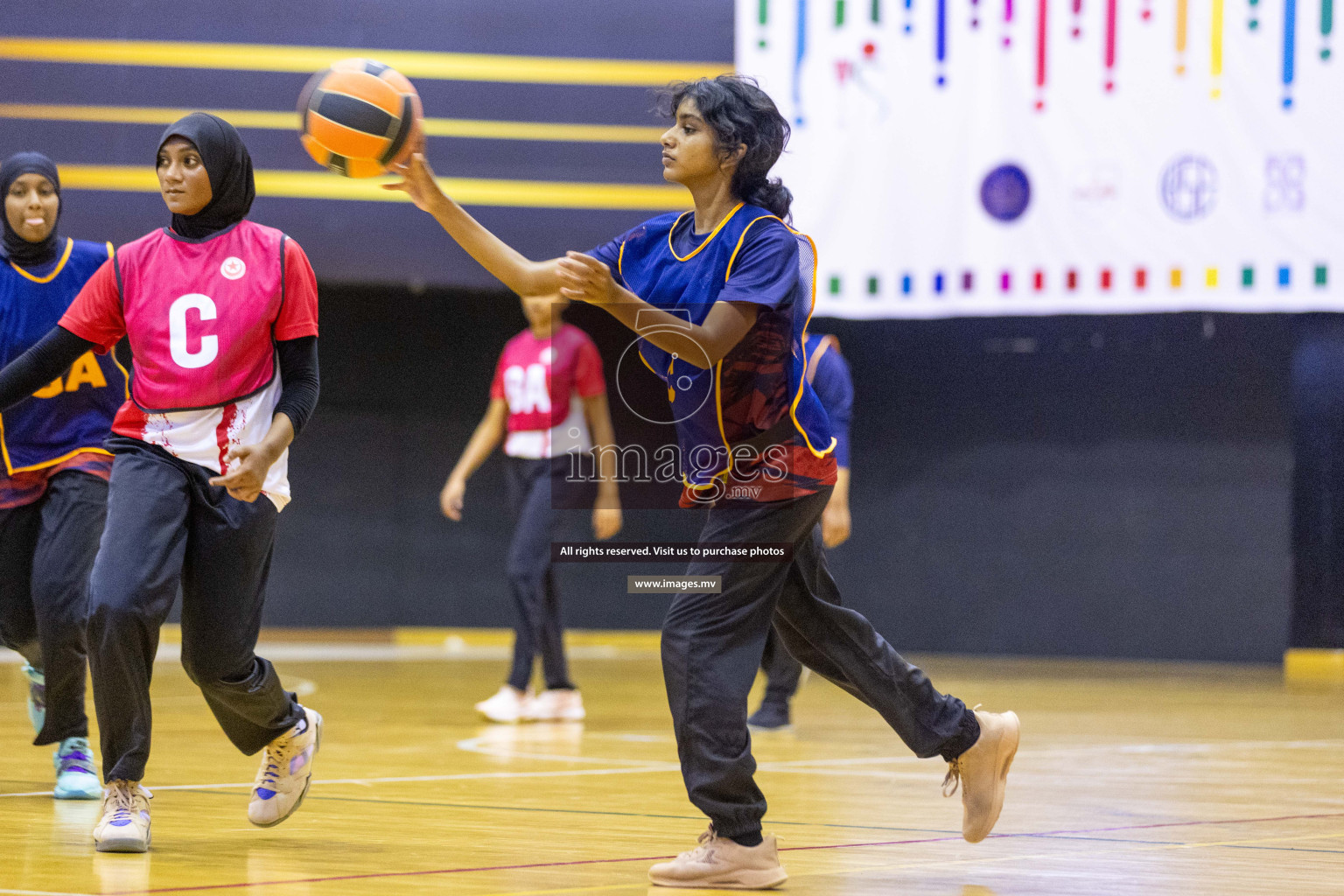 Day7 of 24th Interschool Netball Tournament 2023 was held in Social Center, Male', Maldives on 2nd November 2023. Photos: Nausham Waheed / images.mv