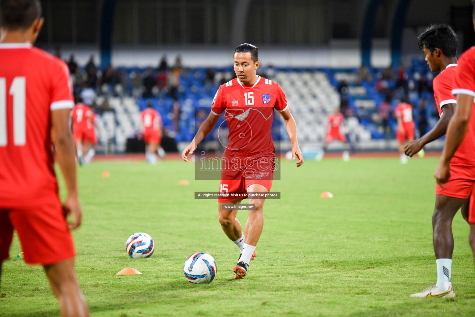 Nepal vs India in SAFF Championship 2023 held in Sree Kanteerava Stadium, Bengaluru, India, on Saturday, 24th June 2023. Photos: Nausham Waheed / images.mv