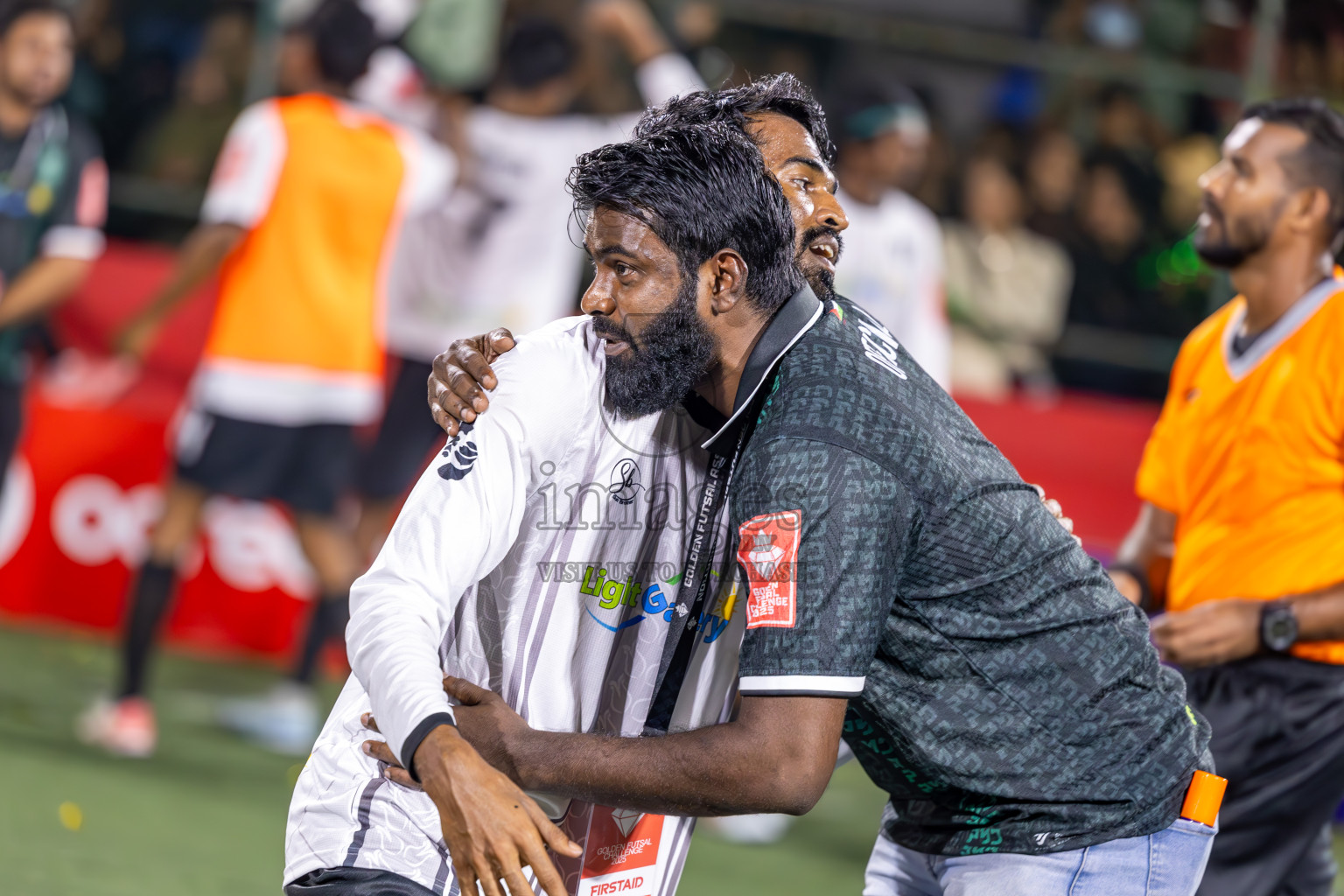 N Holhudhoo vs N Miladhoo in Noonu Atoll Final in Day 24 of Golden Futsal Challenge 2025 was held on Tuesday , 28th January 2025, in Hulhumale', Maldives. Photos: Ismail Thoriq / images.mv