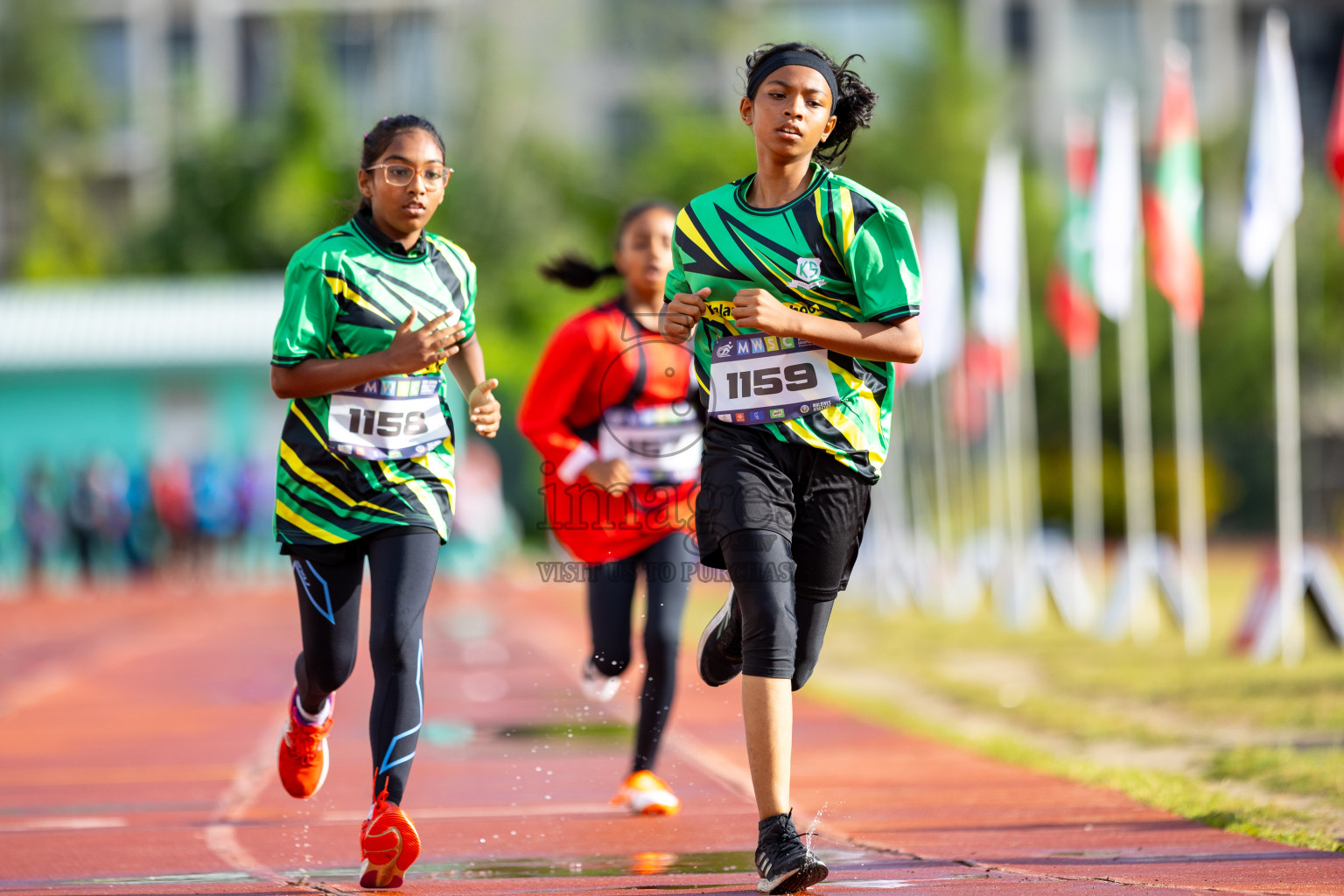 Day 1 of MWSC Interschool Athletics Championships 2024 held in Hulhumale Running Track, Hulhumale, Maldives on Saturday, 9th November 2024. 
Photos by: Ismail Thoriq / images.mv