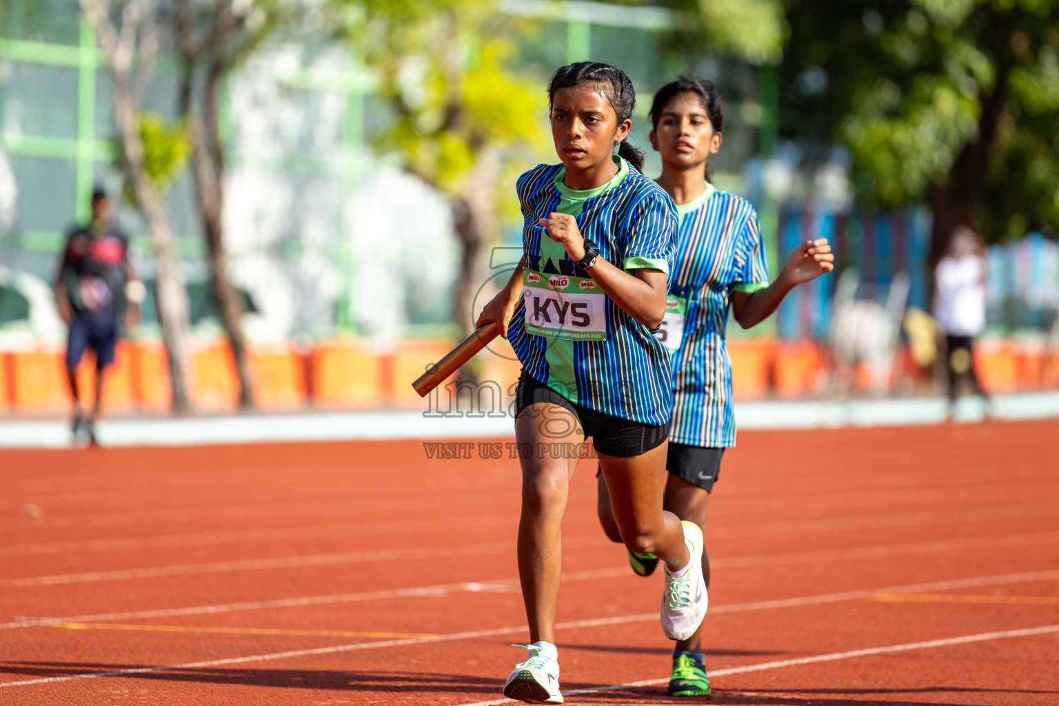 Day 2 of 12th Milo Association Championships was held in Ekuveni Track at Male', Maldives on Friday, 25th April 2025. Photos: Hassan Simah / images.mv