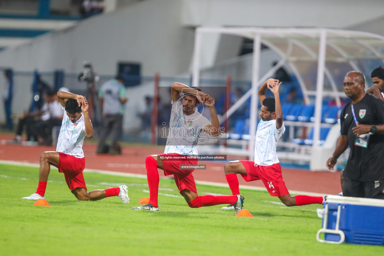 Maldives vs Bhutan in SAFF Championship 2023 held in Sree Kanteerava Stadium, Bengaluru, India, on Wednesday, 22nd June 2023. Photos: Nausham Waheed / images.mv