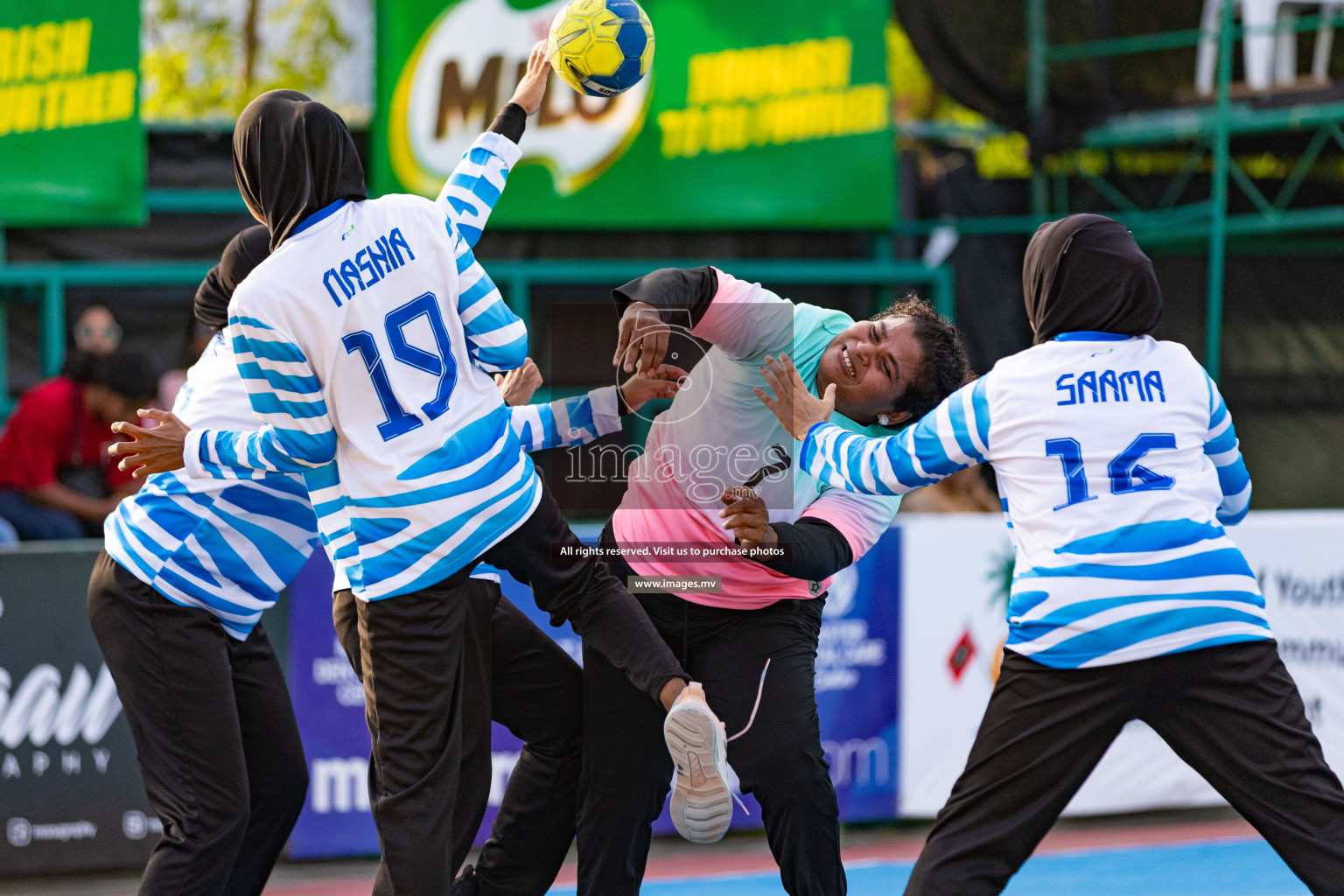 Day 2 of 7th Inter-Office/Company Handball Tournament 2023, held in Handball ground, Male', Maldives on Saturday, 17th September 2023 Photos: Nausham Waheed/ Images.mv