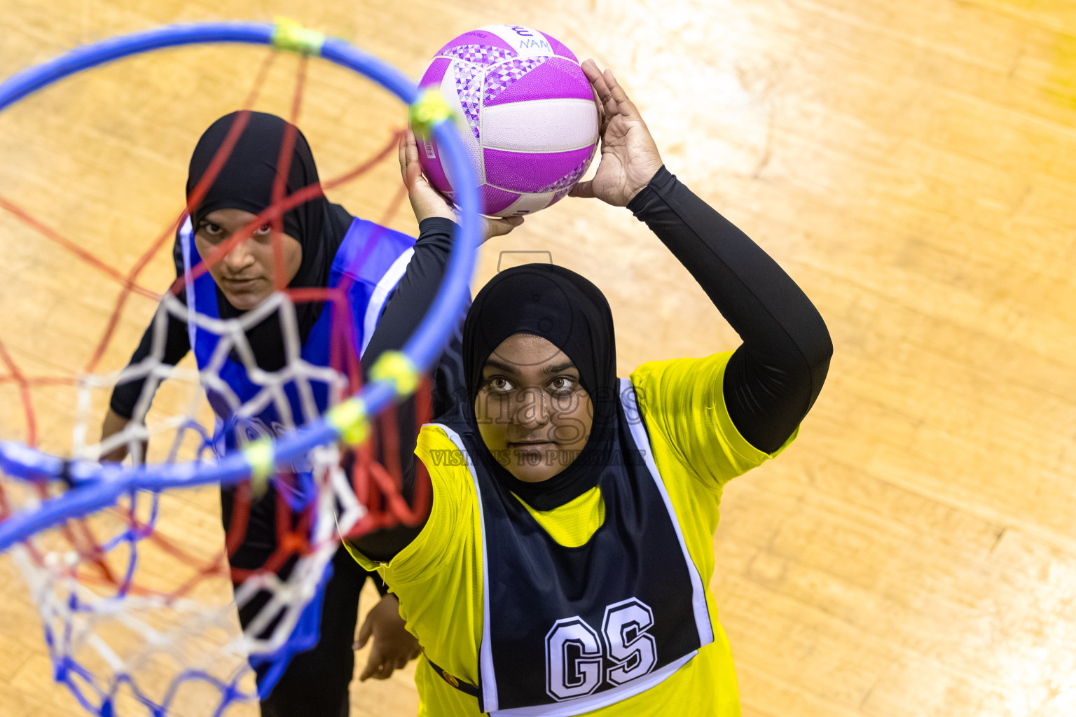 S.C. Shining Star vs KYRC in the Semi-finals of 24th Milo Netball Association Championship was held in Social Center at Male', Maldives on Wednesday, 10th September 2025. Photos: Mohamed Mahfooz Moosa / images.mv