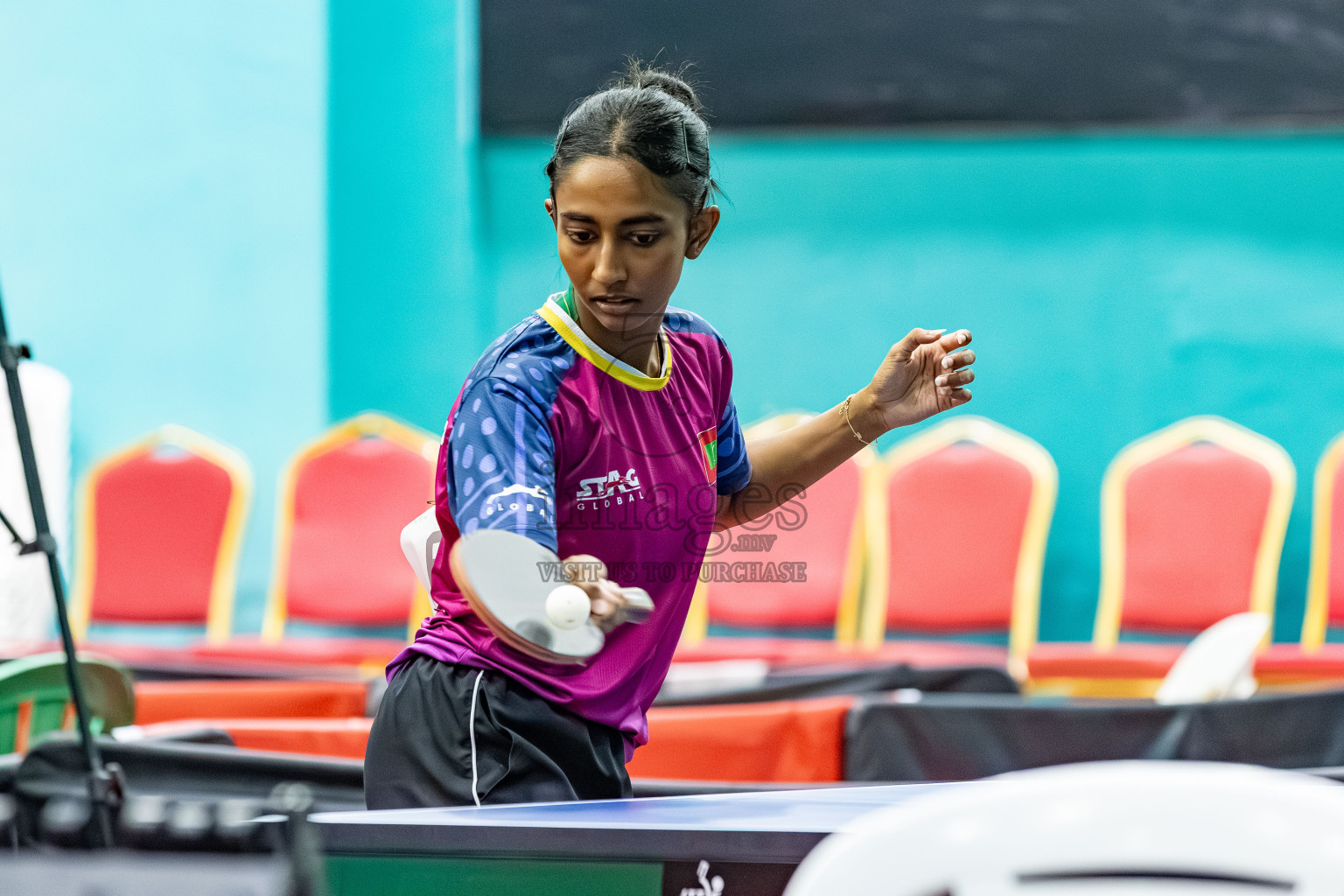 Day 5 of BML 63rd National Table Tennis Tournament 2025 was held on Friday, 29th August 2025 in Male' TT Hall, Male', Maldives. Photos: Areef / images.mv
