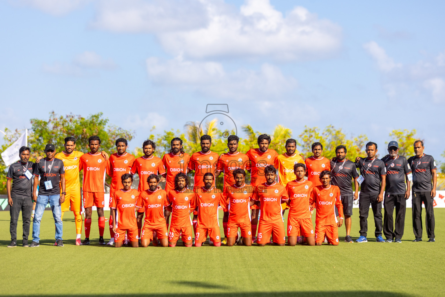 Huss Songun Football Team vs CC Sports Club in Day 2 of Eydhafushi Cup 2025 held in Eydhafushi Football Stadium at B. Eydhafushi, Maldives on Saturday, 6th September 2025. Photos: Mohamed Mahfouz Moosa / images.mv