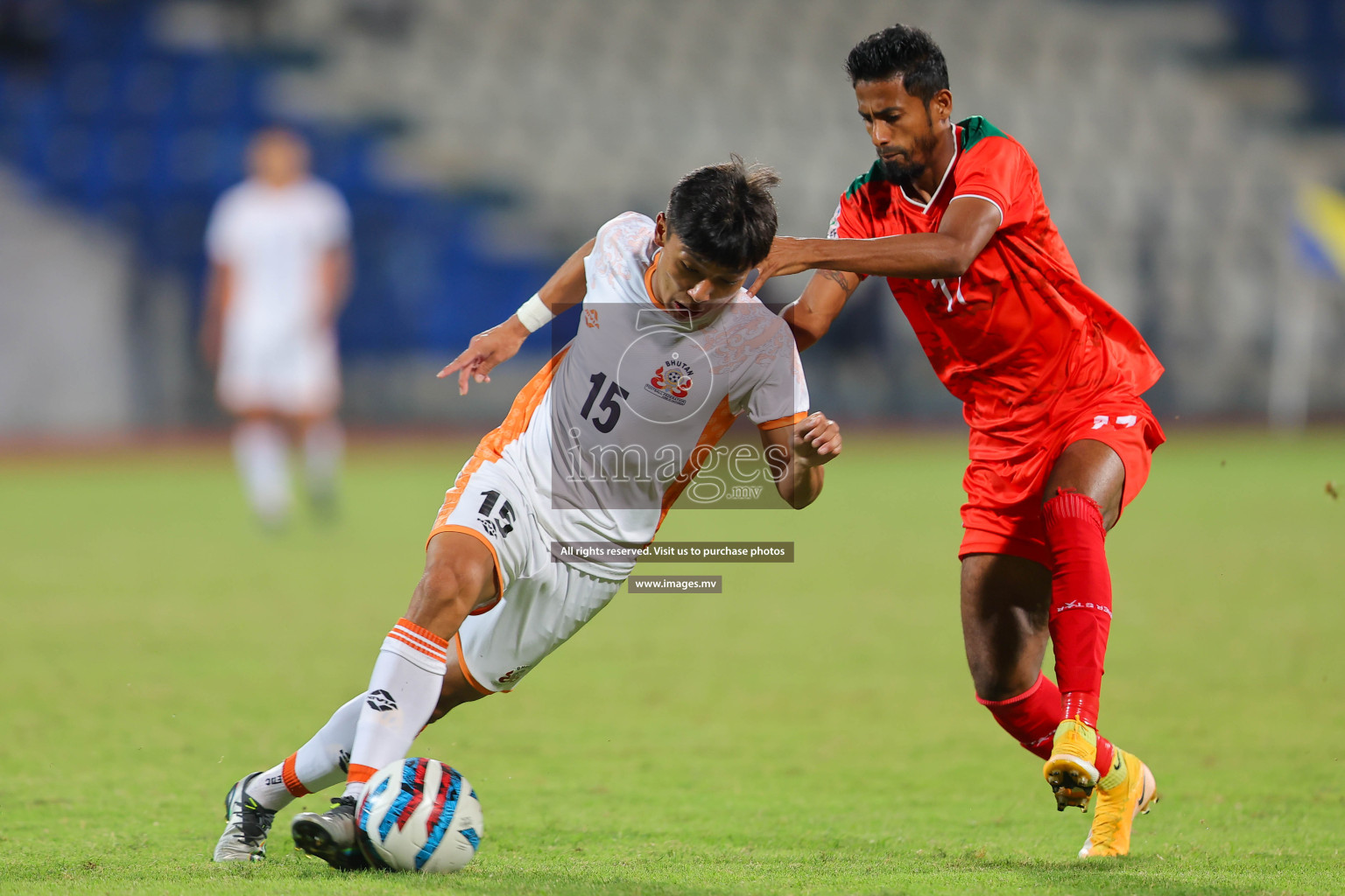 Bhutan vs Bangladesh in SAFF Championship 2023 held in Sree Kanteerava Stadium, Bengaluru, India, on Wednesday, 28th June 2023. Photos: Nausham Waheed / images.mv