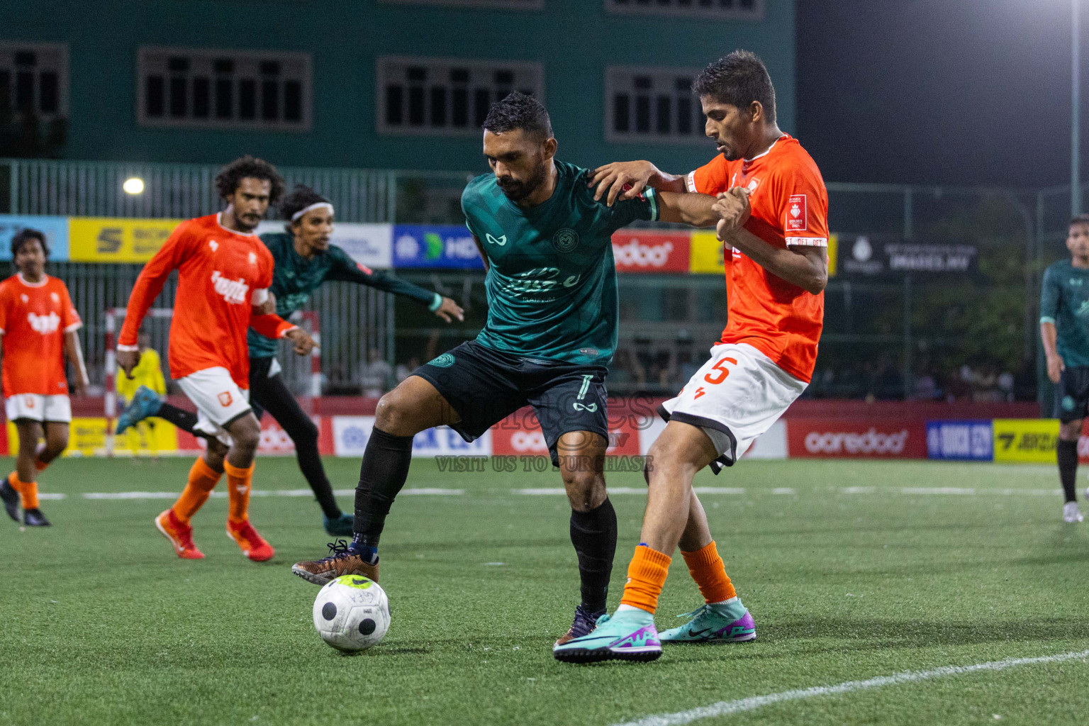 L Maabaidhoo  vs L Dhanbidhoo in Day 3 of Golden Futsal Challenge 2024 was held on Wednesday, 17th January 2024, in Hulhumale', Maldives Photos: Nausham Waheed / images.mv