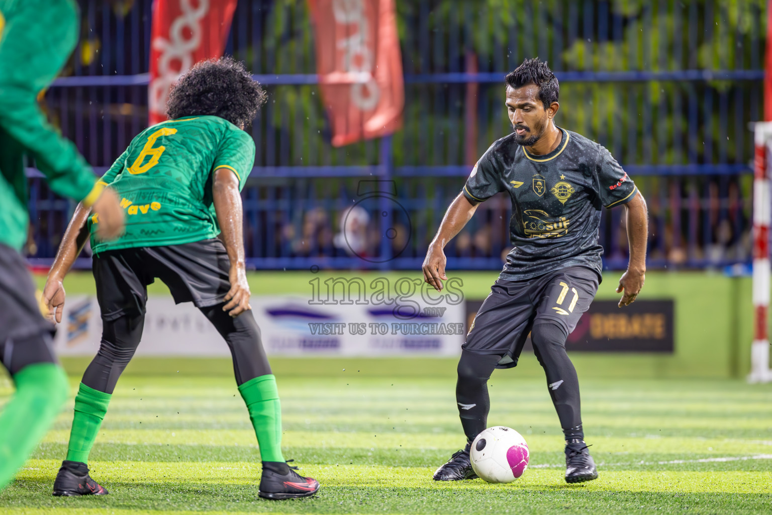 Muring FC vs Afro SC in Semi Final of Eydhafushi Futsal Cup 2024 was held on Monday , 15th April 2024, in B Eydhafushi, Maldives Photos: Ismail Thoriq / images.mv