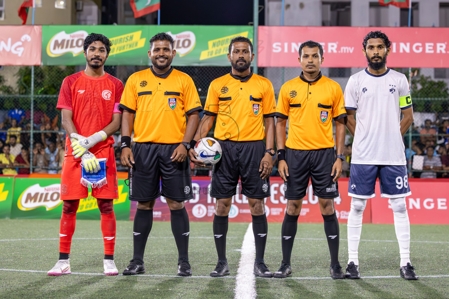 HDC vs MACL in Round of 16 of Club Maldives Cup 2024 held in Rehendi Futsal Ground, Hulhumale', Maldives on Monday, 7th October 2024. Photos: Ismail Thoriq / images.mv