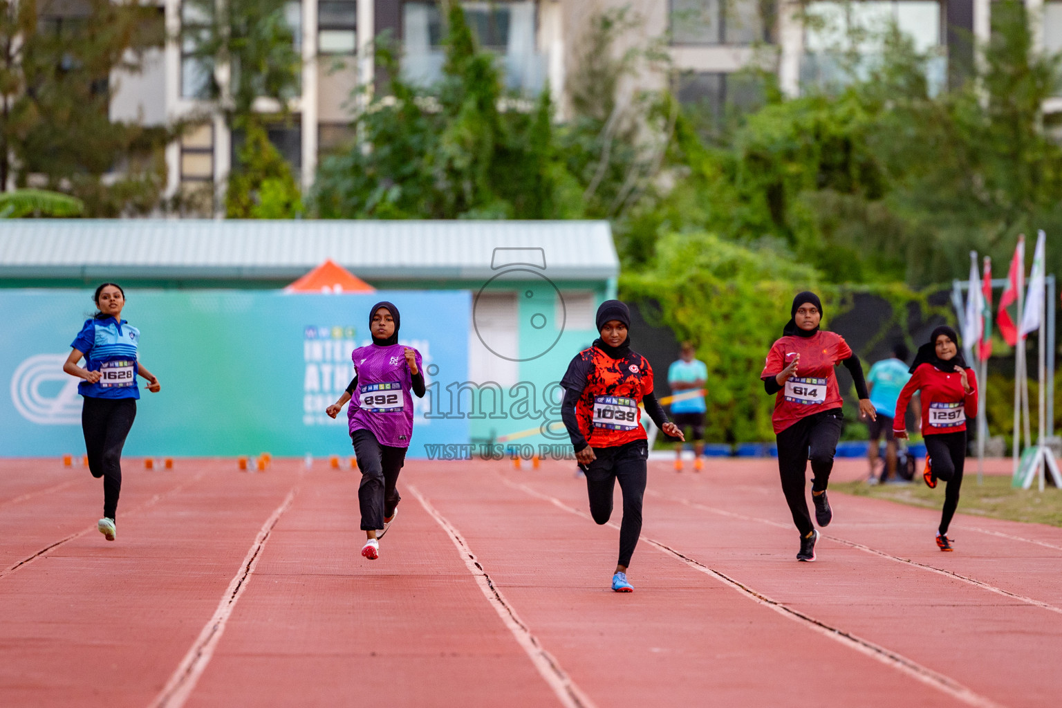 Day 1 of MWSC Interschool Athletics Championships 2024 held in Hulhumale Running Track, Hulhumale, Maldives on Saturday, 9th November 2024. 
Photos by: Hassan Simah / Images.mv