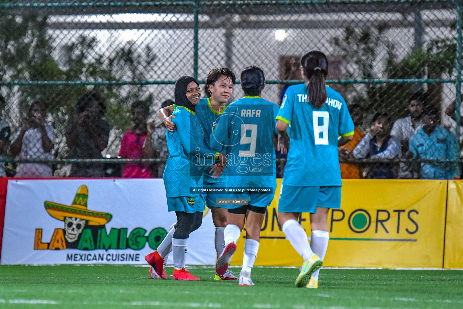 MPL vs WAMCO in Eighteen Thirty Women's Futsal Fiesta 2022 was held in Hulhumale', Maldives on Saturday, 8th October 2022. Photos: Nausham Waheed / images.mv