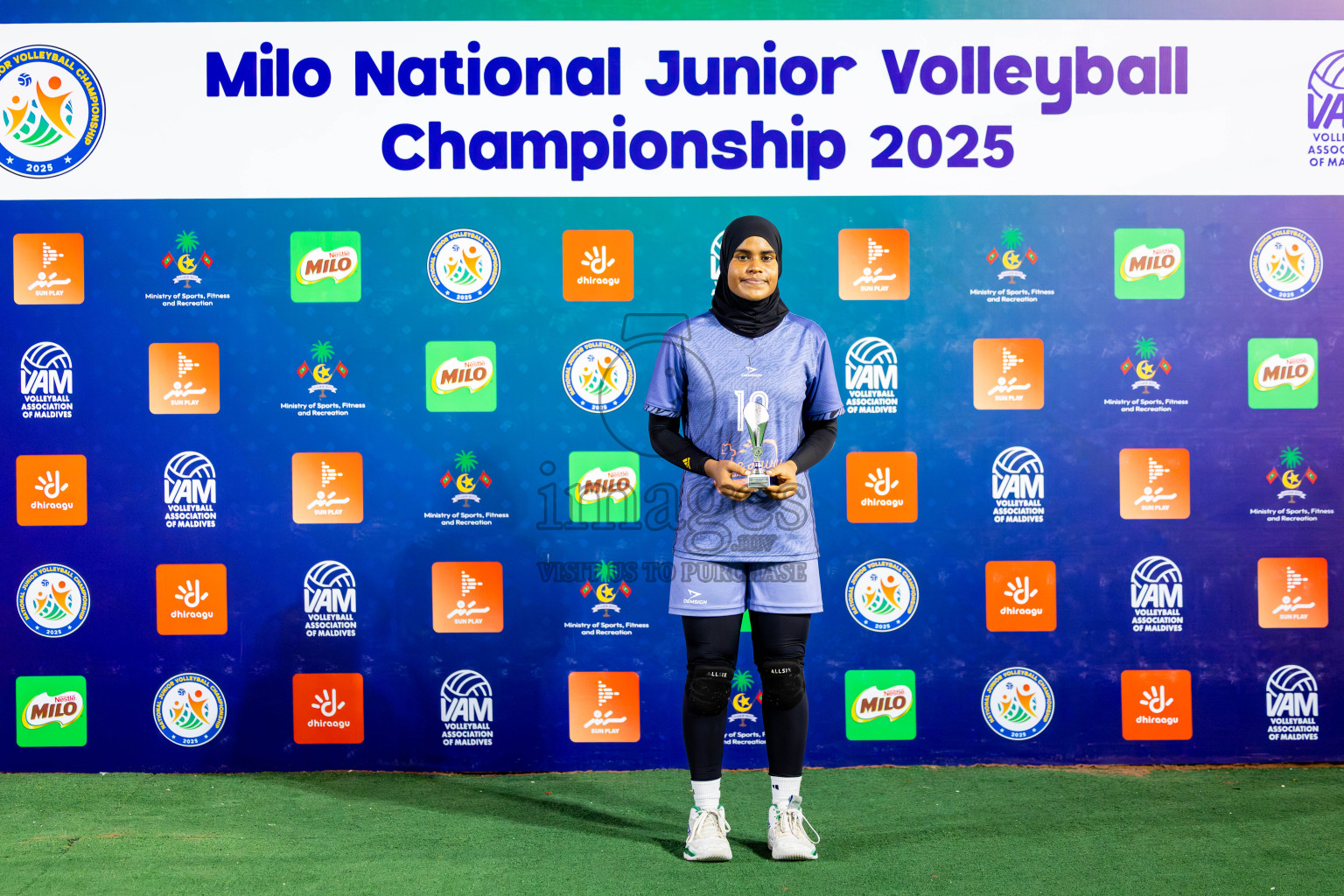 Goodies Sports Club vs Club Volleyball in Milo National Junior Volleyball Championship 2025 Day 4 was held on Tuesday, 25th November 2025 at Ekuveni Turf Court Male', Maldives. Photos: Nausham Waheed / images.mv