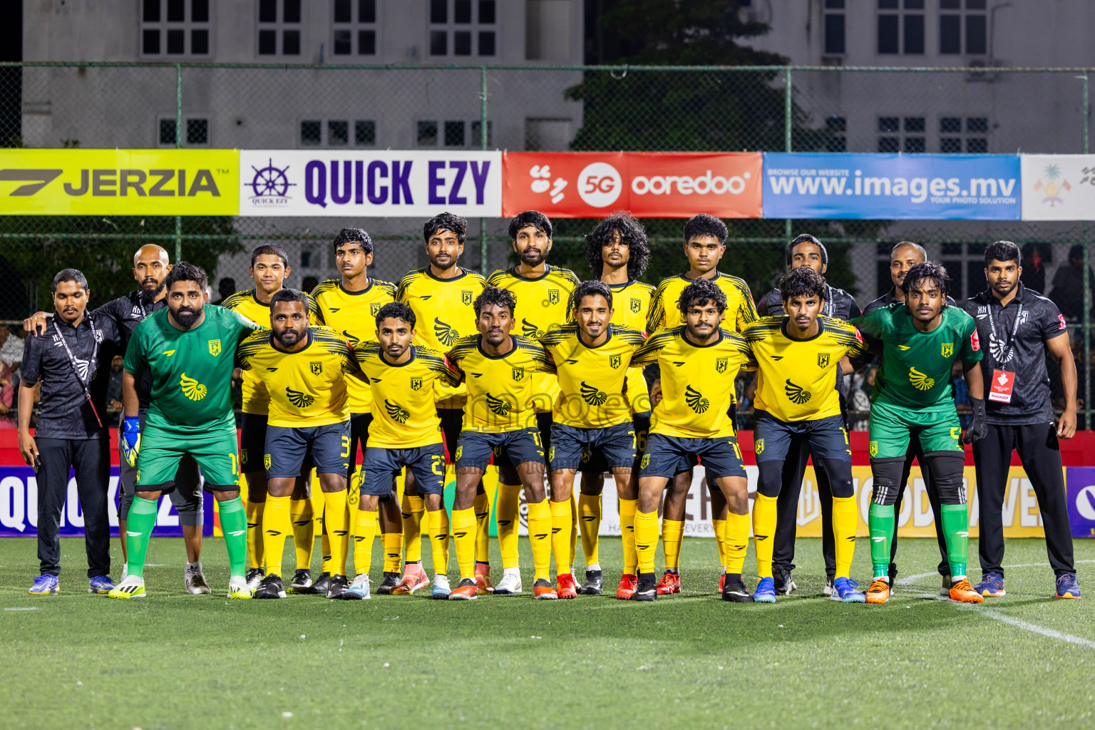 Lh Hinnavaru vs Lh Naifaru in Day 15 of Golden Futsal Challenge 2025 was held on Sunday, 19th January 2025, in Hulhumale', Maldives. Photos: Nausham Waheed / images.mv