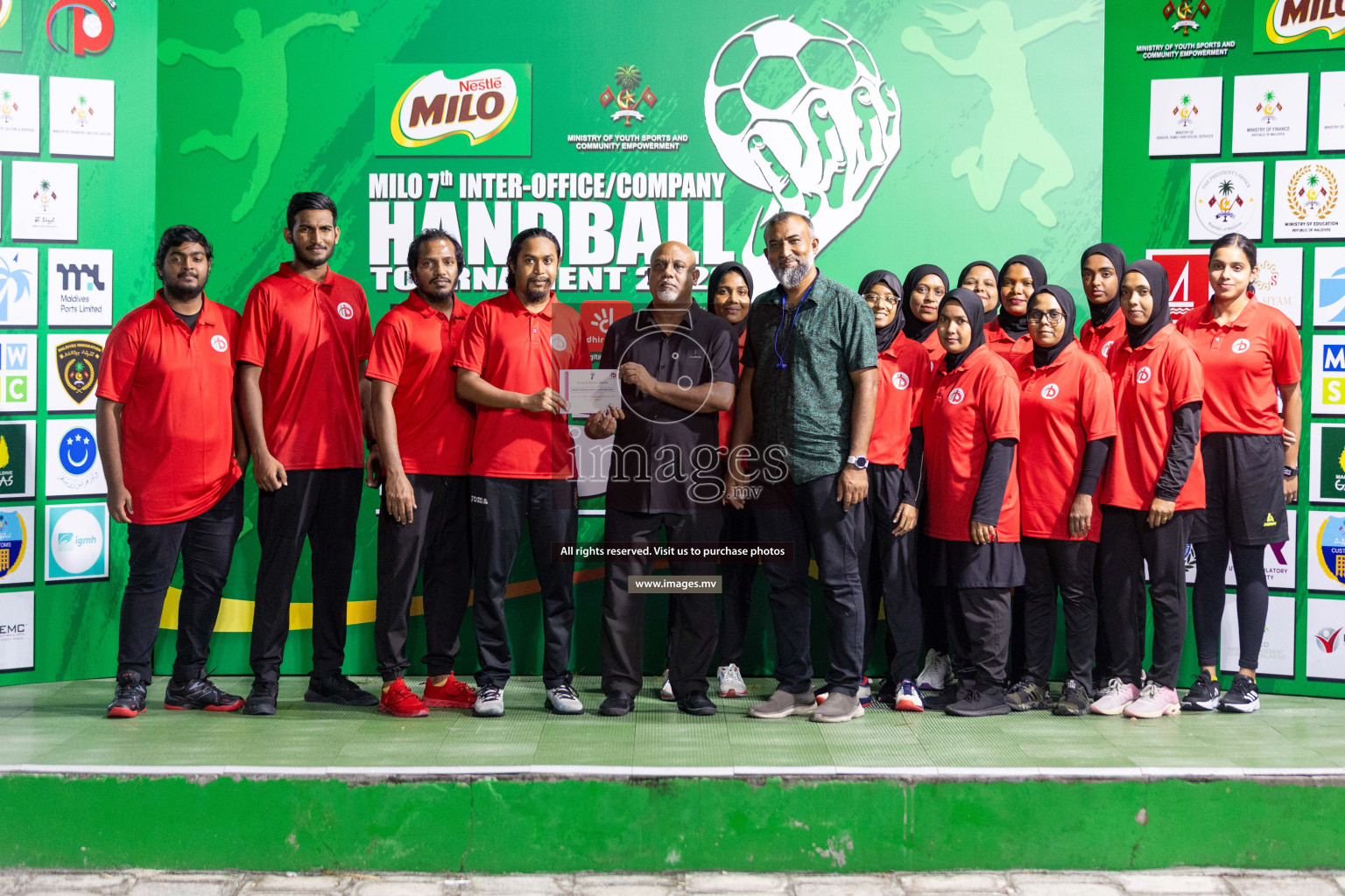 2nd Division Final of 7th Inter-Office/Company Handball Tournament 2023, held in Handball ground, Male', Maldives on Monday, 25th October 2023 Photos: Nausham Waheed/ Images.mv