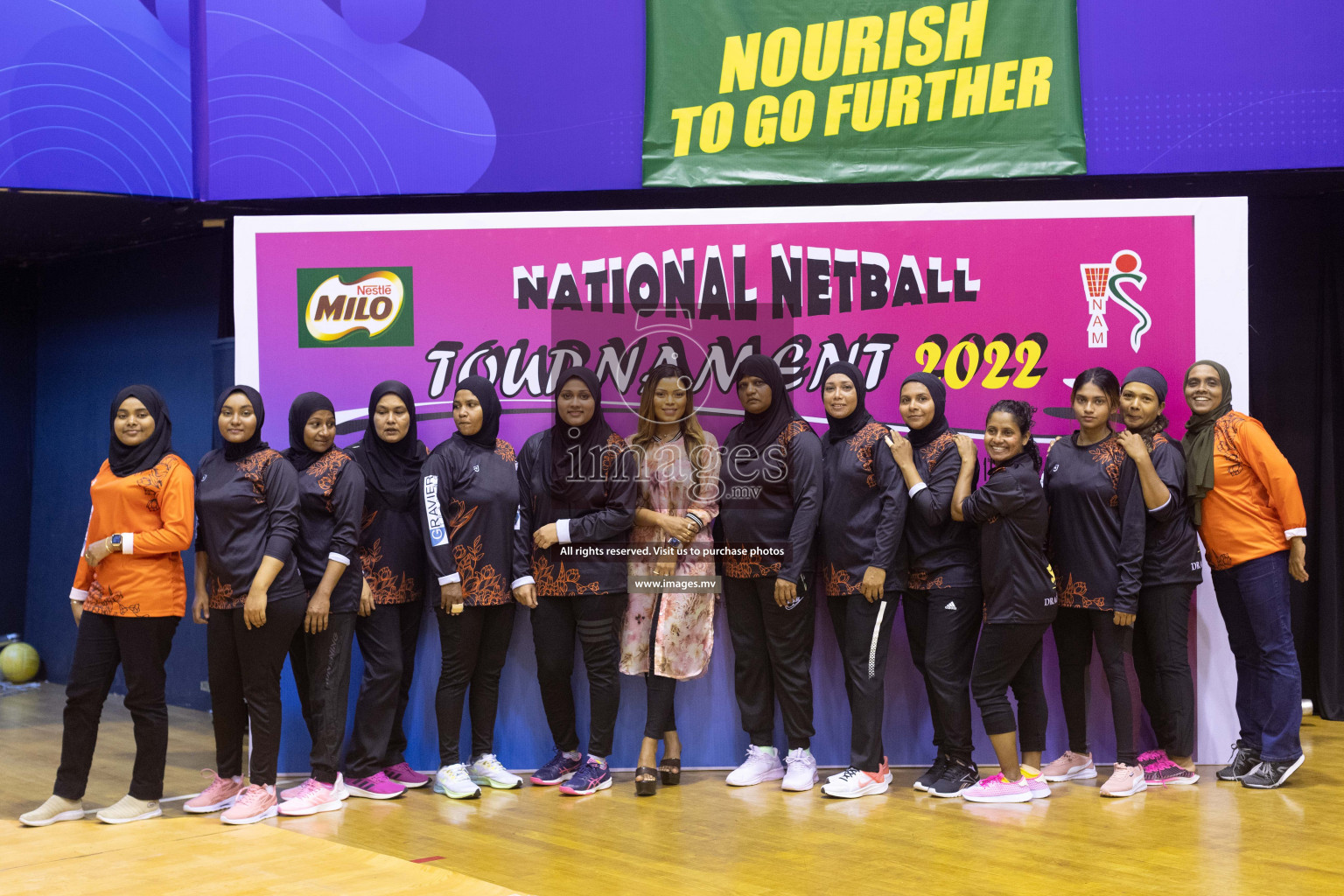 Club Matrix vs Youth United Sports Club in the Milo National Netball Tournament 2022 on 19 July 2022, held in Social Center, Male', Maldives. Photographer: Shuu / Images.mv