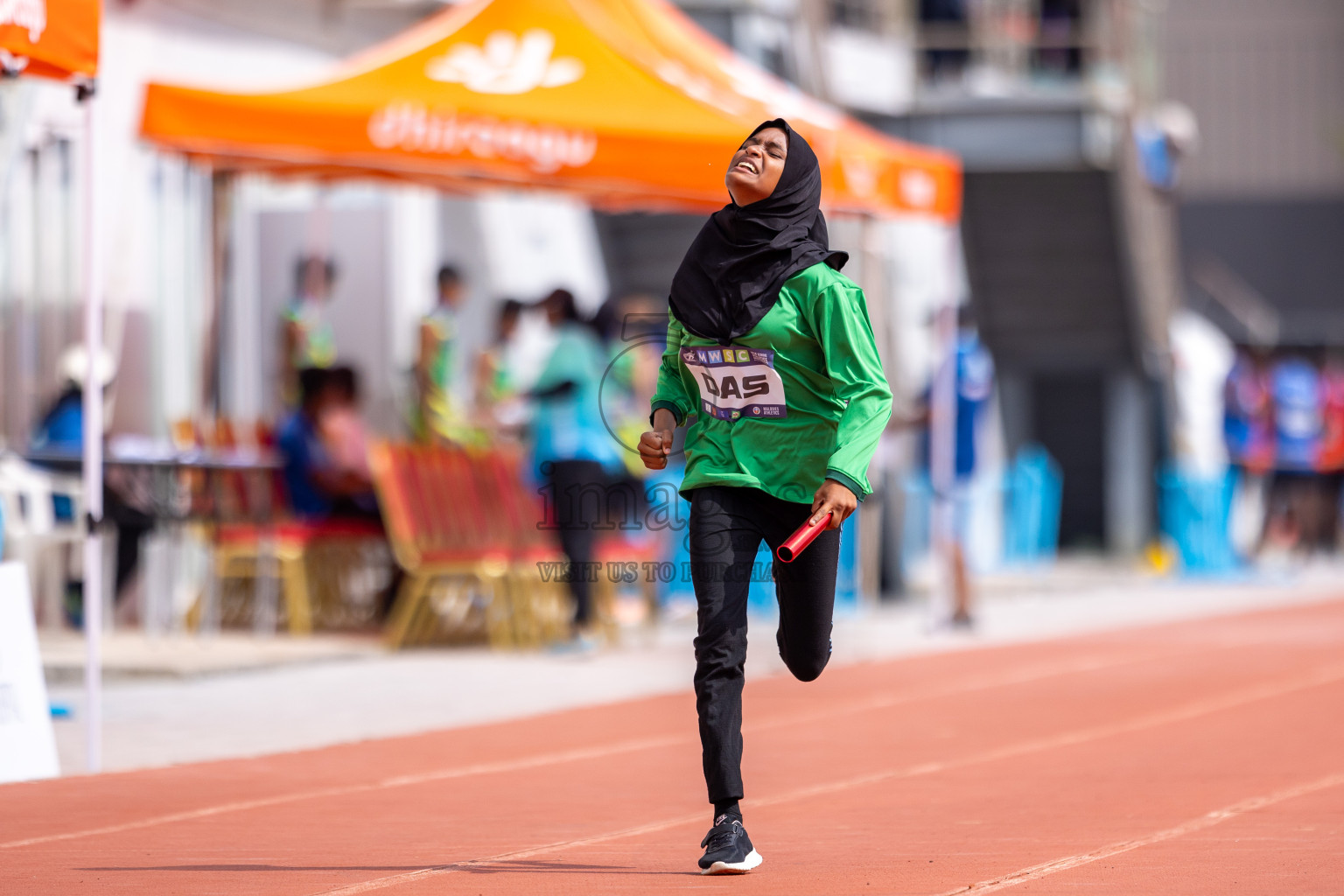 Day 5 of MWSC Interschool Athletics Championships 2024 held in Hulhumale Running Track, Hulhumale, Maldives on Wednesday, 13th November 2024. Photos by: Raif Yoosuf / Images.mv