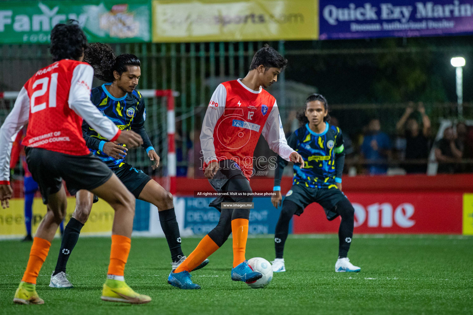 GA. Gemanafushi vs GA. Dhevvadhoo in Day 2 of Golden Futsal Challenge 2023 on 06 February 2023 in Hulhumale, Male, Maldives