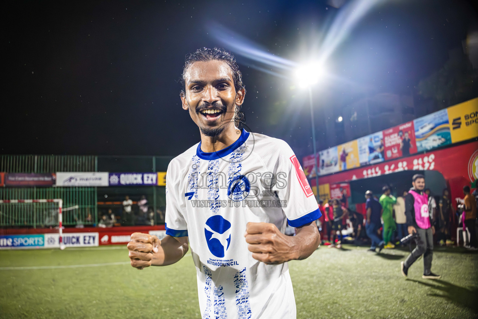 V Felidhoo vs V Keyodhoo in Atoll Round Final on Day 22 of Golden Futsal Challenge 2025 was held on Sunday , 26th January 2025, in Hulhumale', Maldives.
Photos: Ismail Thoriq / images.mv