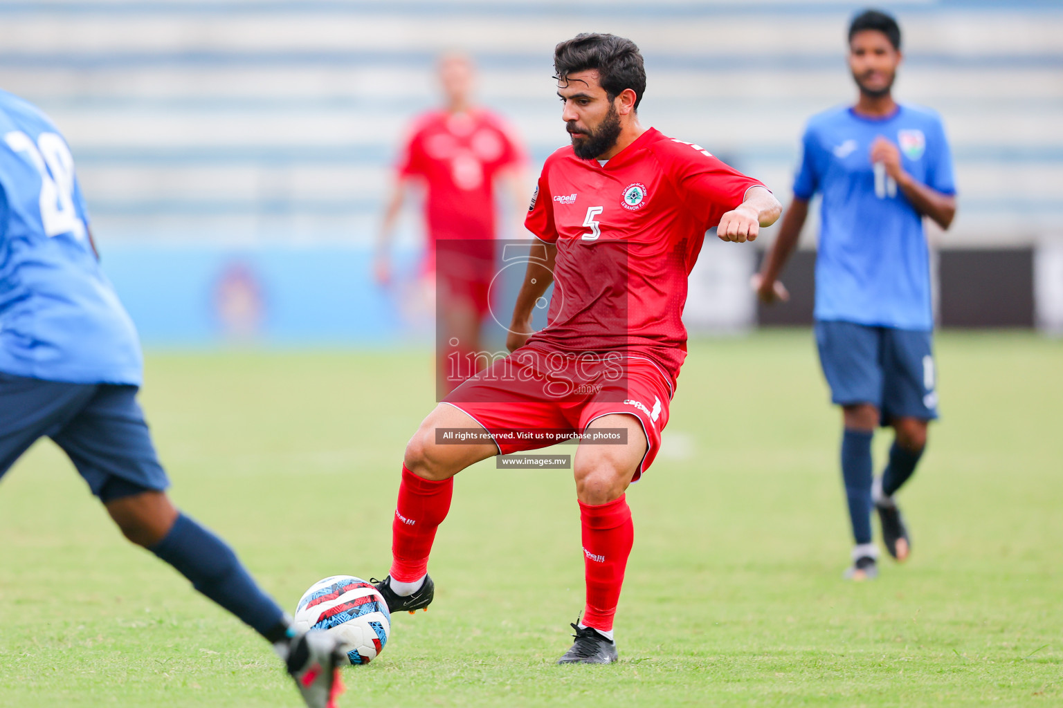 Lebanon vs Maldives in SAFF Championship 2023 held in Sree Kanteerava Stadium, Bengaluru, India, on Tuesday, 28th June 2023. Photos: Nausham Waheed, Hassan Simah / images.mv