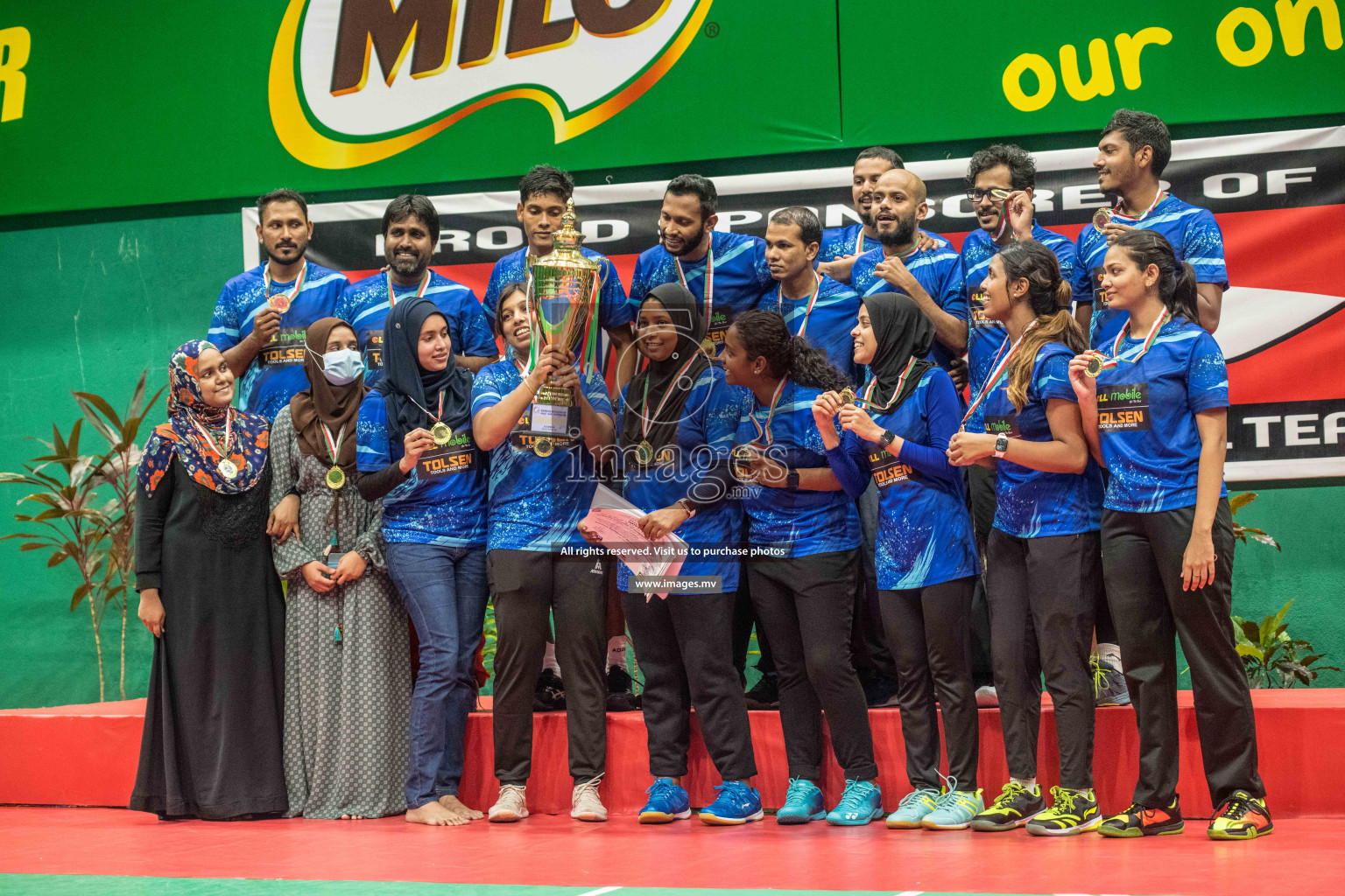 Final of Badminton association mixed group championship 2021 held in Male', Maldives Photos by Nausham Waheed