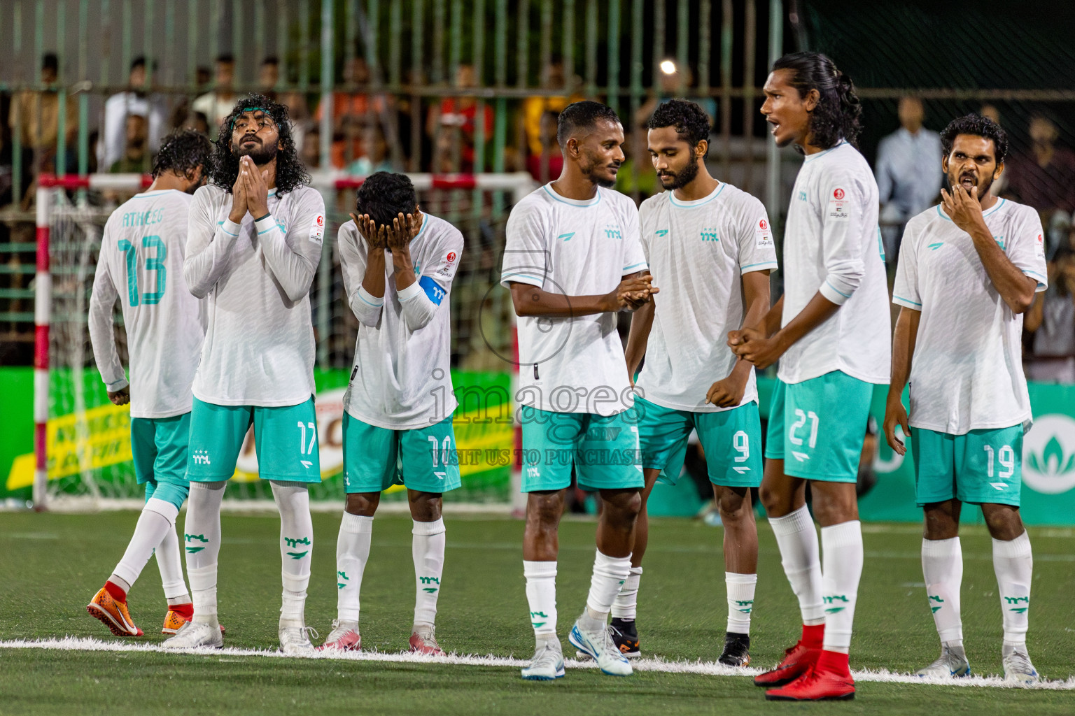 RRC vs MPL in the Semi Finals of Club Maldives Cup 2024 held in Rehendi Futsal Ground, Hulhumale', Maldives on Monday, 14th October 2024. Photos: Hassan Simah / images.mv