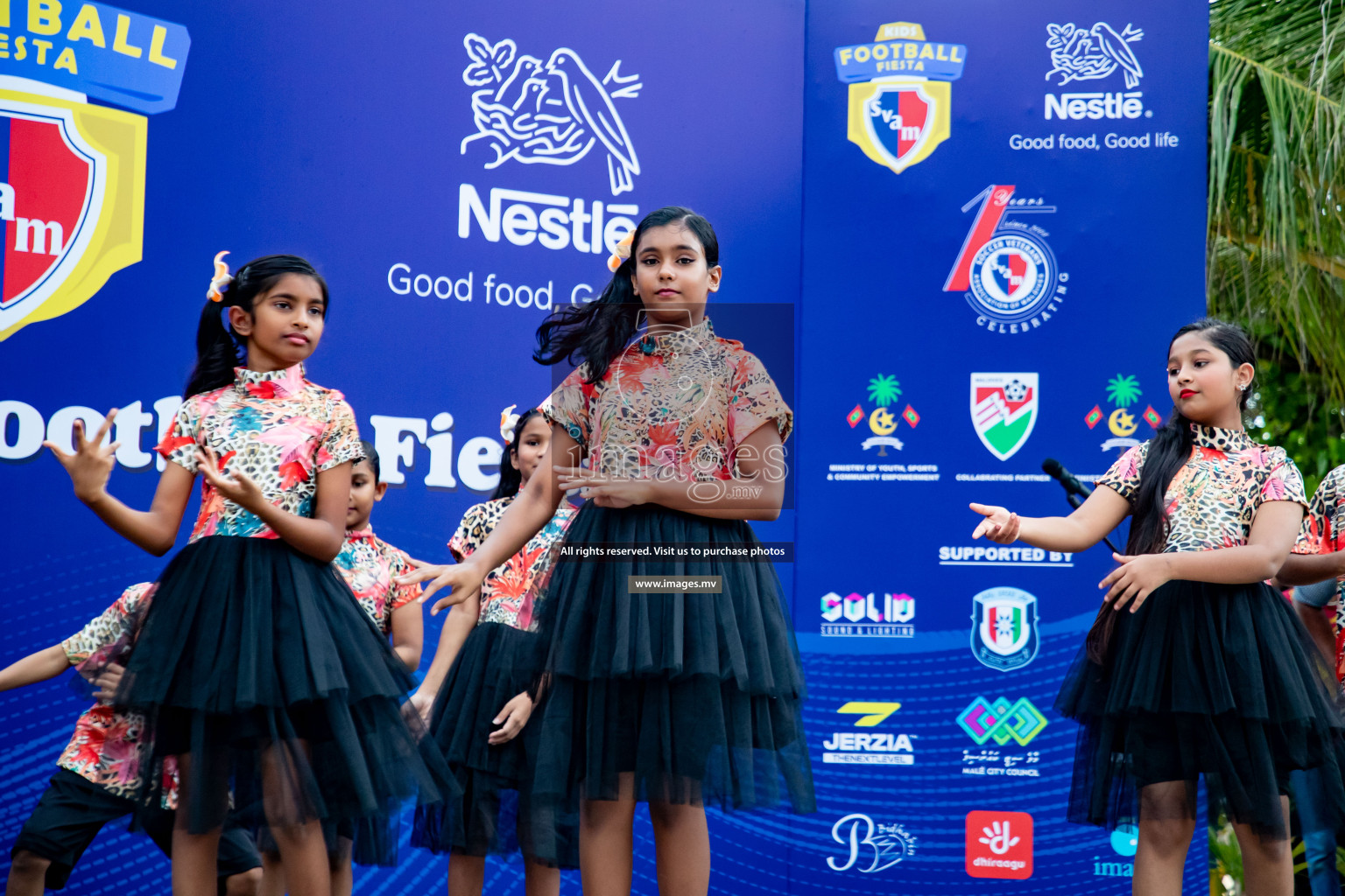 Draw Ceremony of Nestle' Kids Football Fiesta 2023 held in Artificial Beach, Male', Maldives on Saturday, 7th October 2023