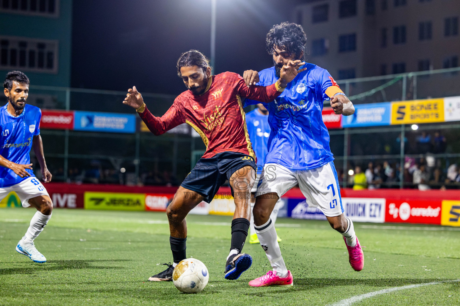 K Himmafushi vs K Maafushi on Day 18 of Golden Futsal Challenge 2025 was held on Thursday, 23rd January 2025, in Hulhumale', Maldives. Photos: Nausham Waheed / images.mv