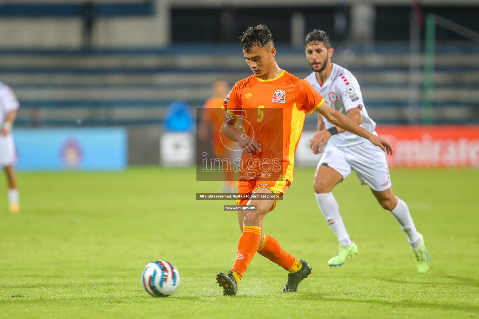 Bhutan vs Lebanon in SAFF Championship 2023 held in Sree Kanteerava Stadium, Bengaluru, India, on Sunday, 25th June 2023. Photos: Nausham Waheed, Hassan Simah / images.mv