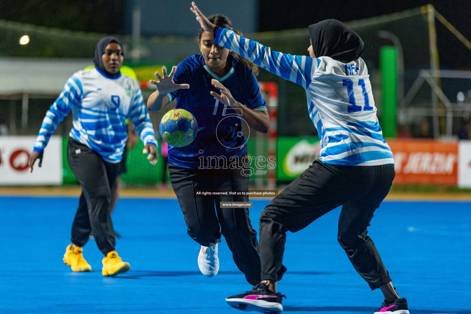 Quarter Final of 7th Inter-Office/Company Handball Tournament 2023, held in Handball ground, Male', Maldives on Friday, 20th October 2023 Photos: Nausham Waheed/ Images.mv