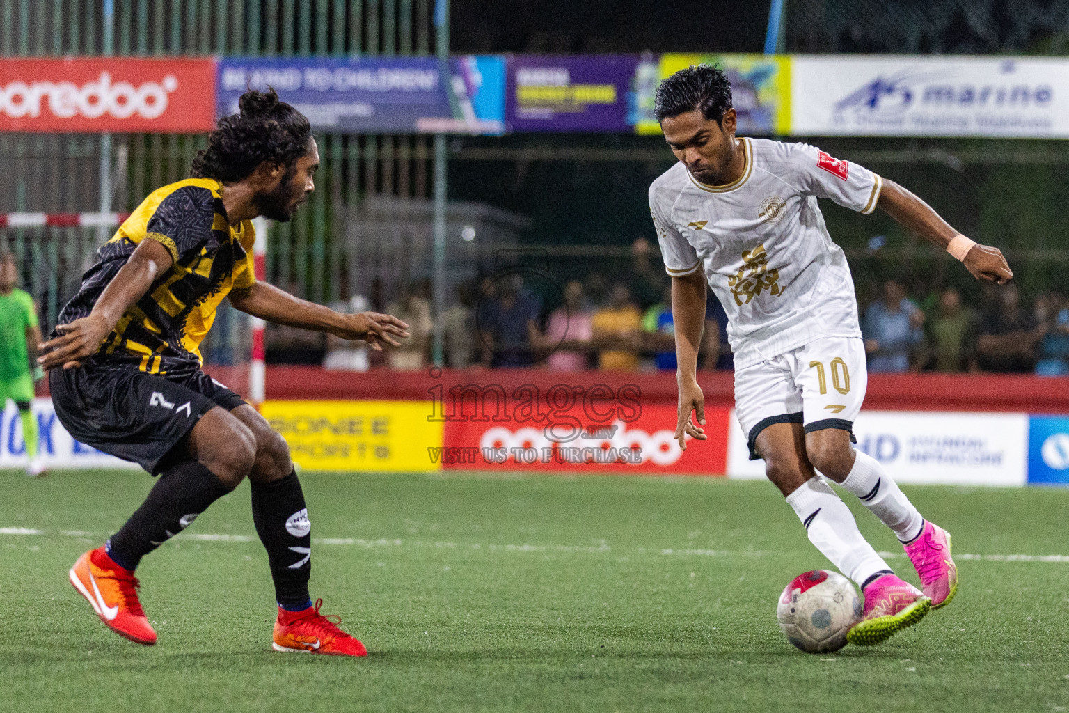 M Naalaafushi vs M Dhiggaru in Day 19 of Golden Futsal Challenge 2024 was held on Friday, 2nd February 2024 in Hulhumale', Maldives Photos: Nausham Waheed / images.mv