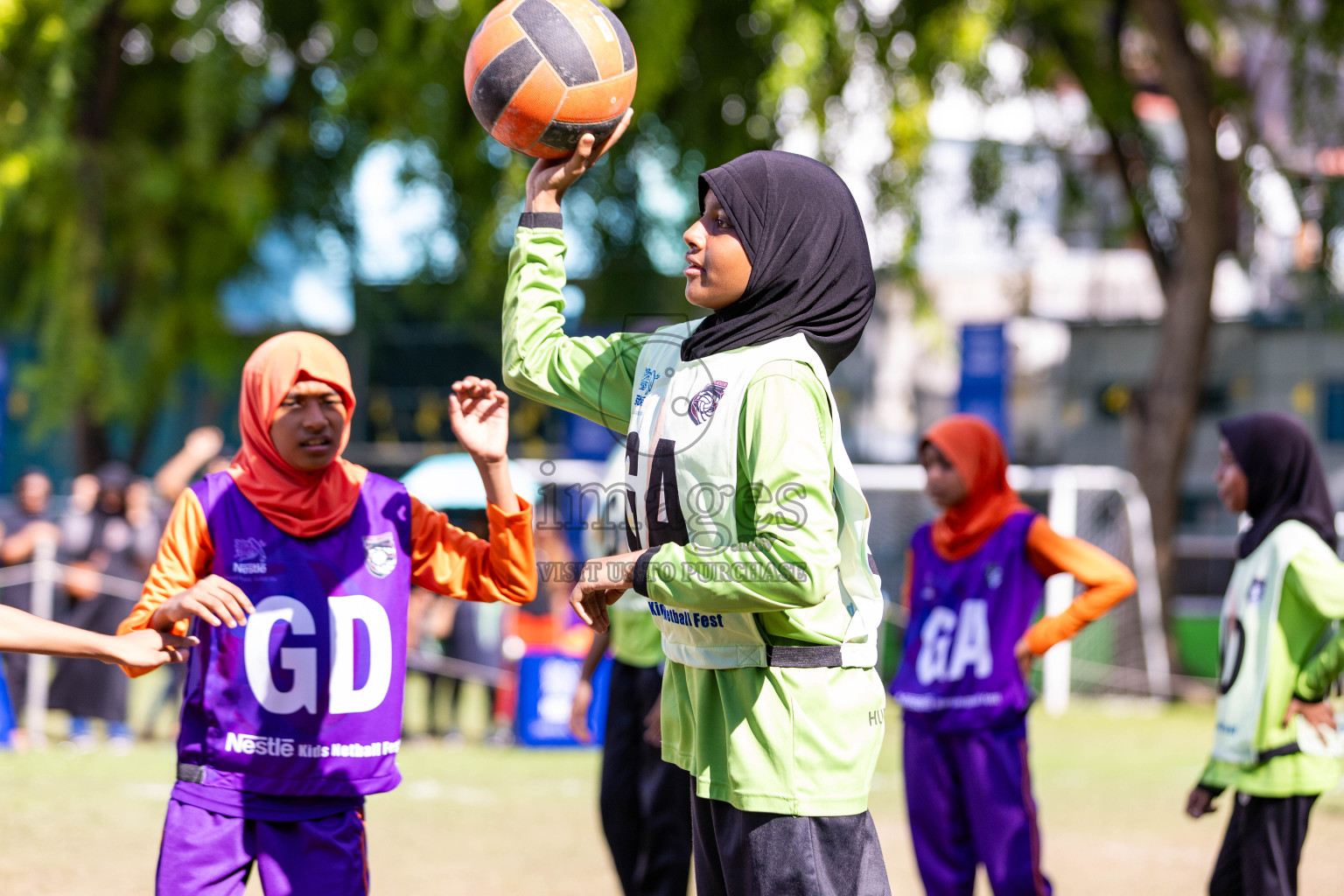 Day 3 of Nestle' Kids Netball Fiesta 2023 held in Henveyru Stadium, Male', Maldives on Saturday, 2nd December 2023. Photos by Nausham Waheed / Images.mv