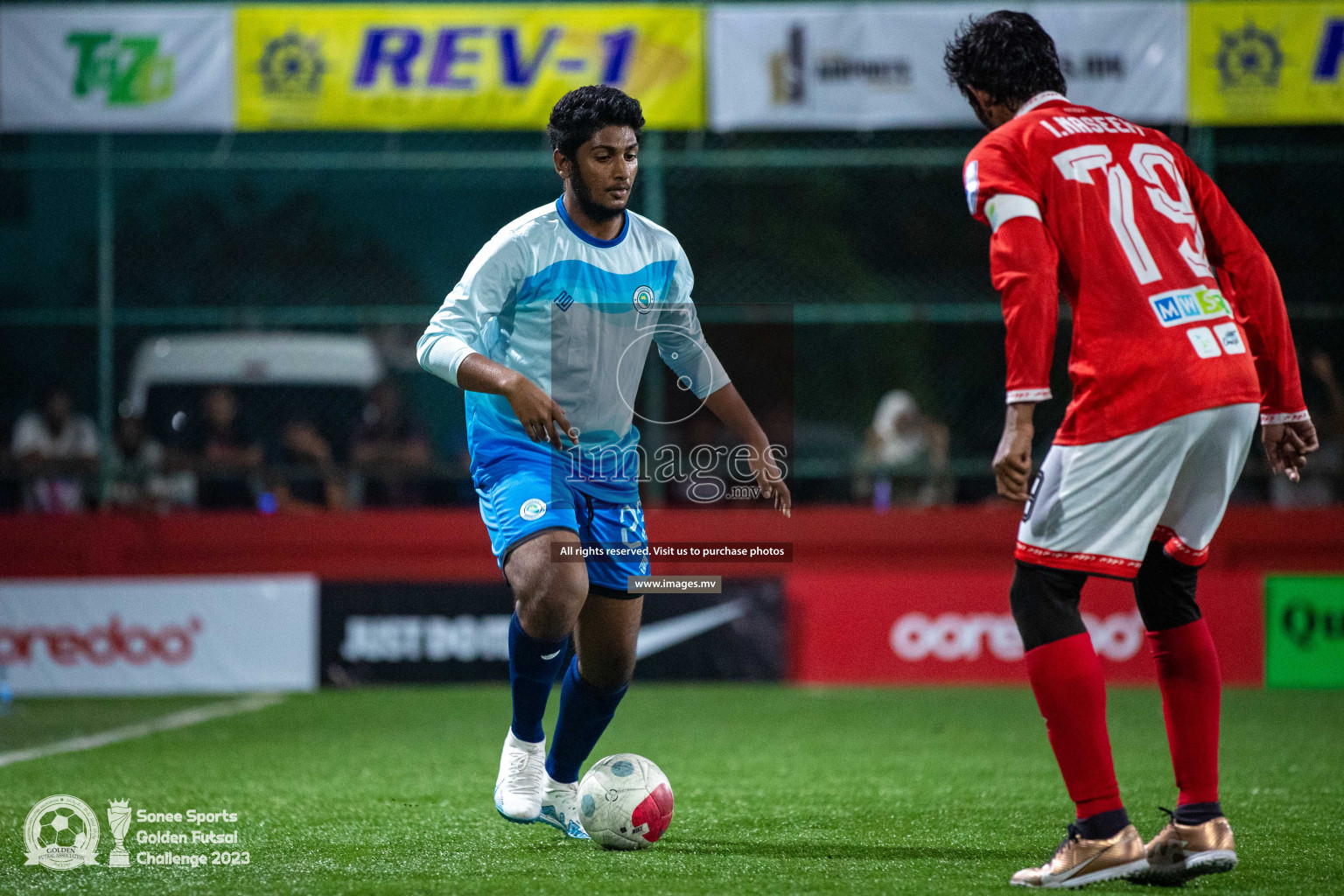 AA. Thoddoo vs AA. Mathiveri in Day 4 of Golden Futsal Challenge 2023 on 08 February 2023 in Hulhumale, Male, Maldives