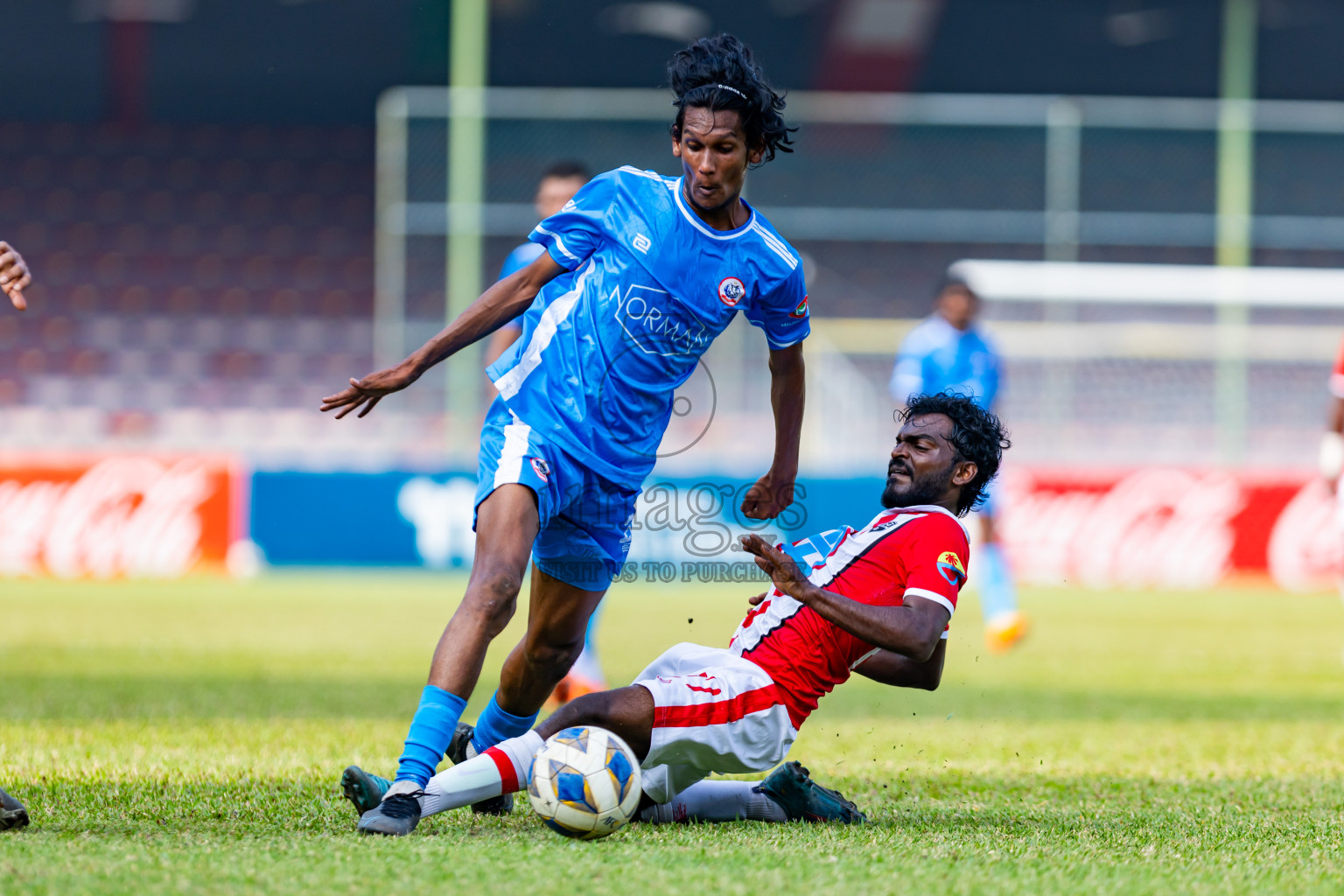 Masodi SC vs Tent SC in the Semi Final of Second Division 2023 in Male' Maldives on Sunday, 11th February 2023. Photos: Nausham Waheed / images.mv