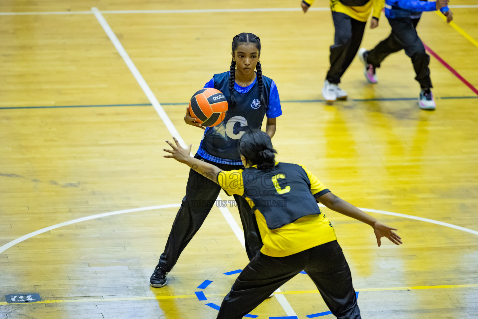 Day 12 of 25th Inter-School Netball Tournament was held in Social Center at Male', Maldives on Thursday, 22nd August 2024.