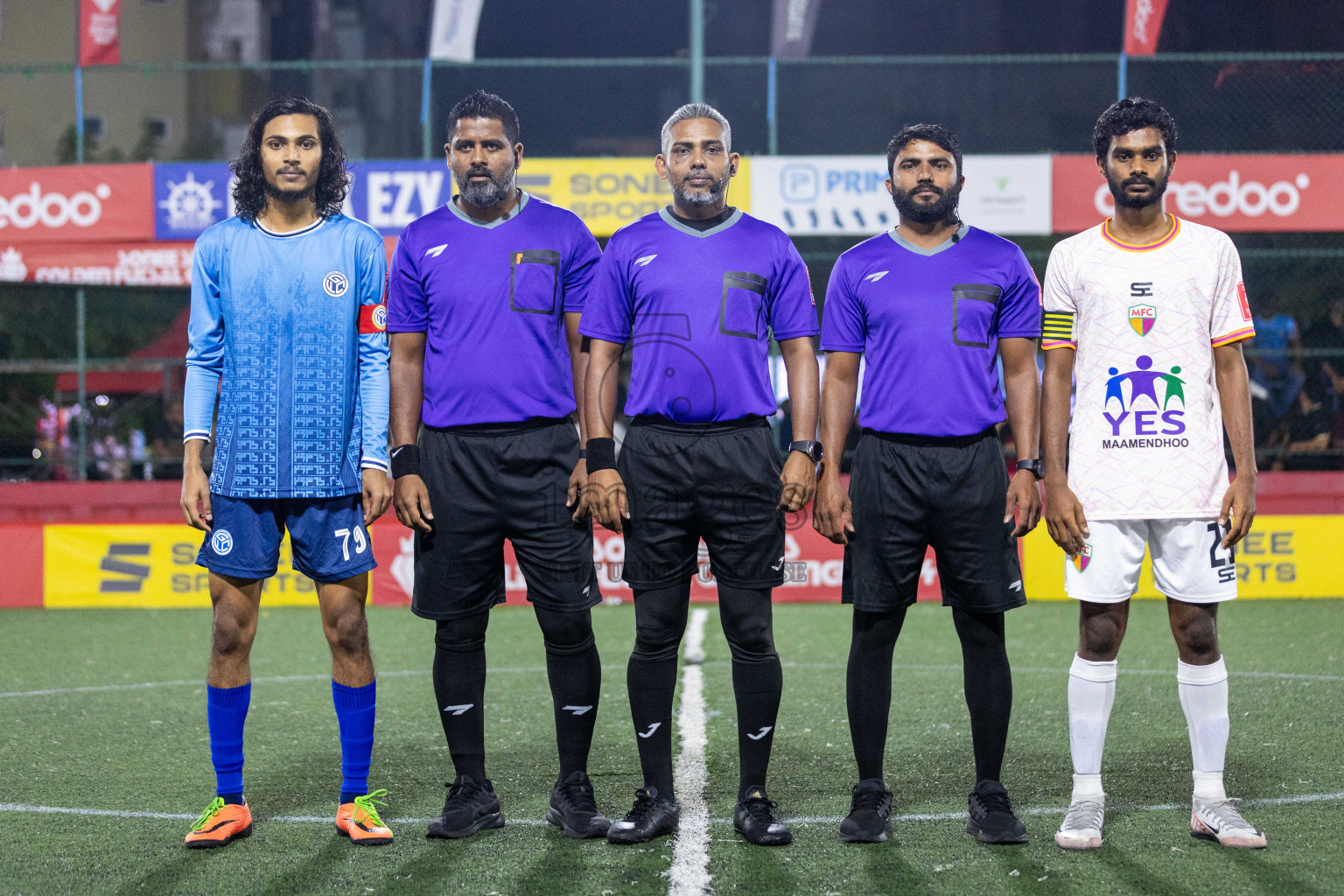 GA Gemanafushi vs GA Maamendhoo in Day 19 of Golden Futsal Challenge 2024 was held on Friday, 2nd February 2024 in Hulhumale', Maldives Photos: Nausham Waheed / images.mv