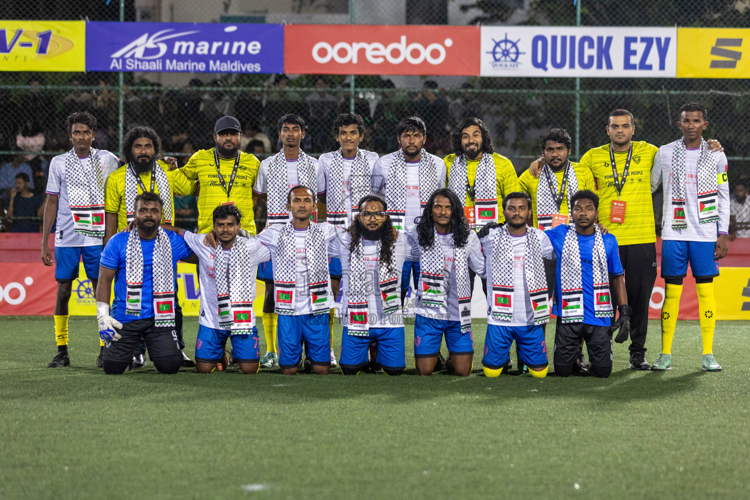 B Eydhafushi vs B Kendhoo in Day 18 of Golden Futsal Challenge 2024 was held on Thursday, 1st February 2024, in Hulhumale', Maldives Photos: Nausham Waheed, / images.mv