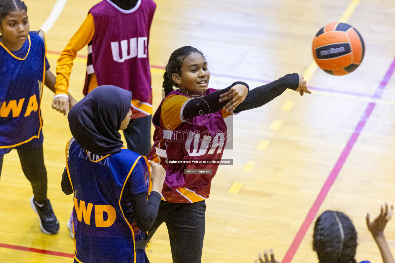 Day7 of 24th Interschool Netball Tournament 2023 was held in Social Center, Male', Maldives on 2nd November 2023. Photos: Nausham Waheed / images.mv