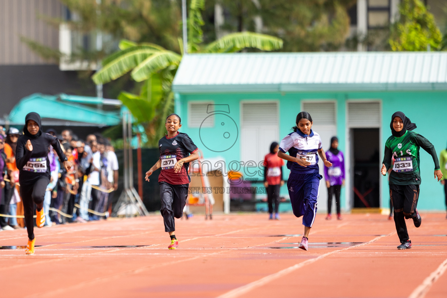 Day 1 of MWSC Interschool Athletics Championships 2024 held in Hulhumale Running Track, Hulhumale, Maldives on Saturday, 9th November 2024. 
Photos by: Ismail Thoriq / images.mv