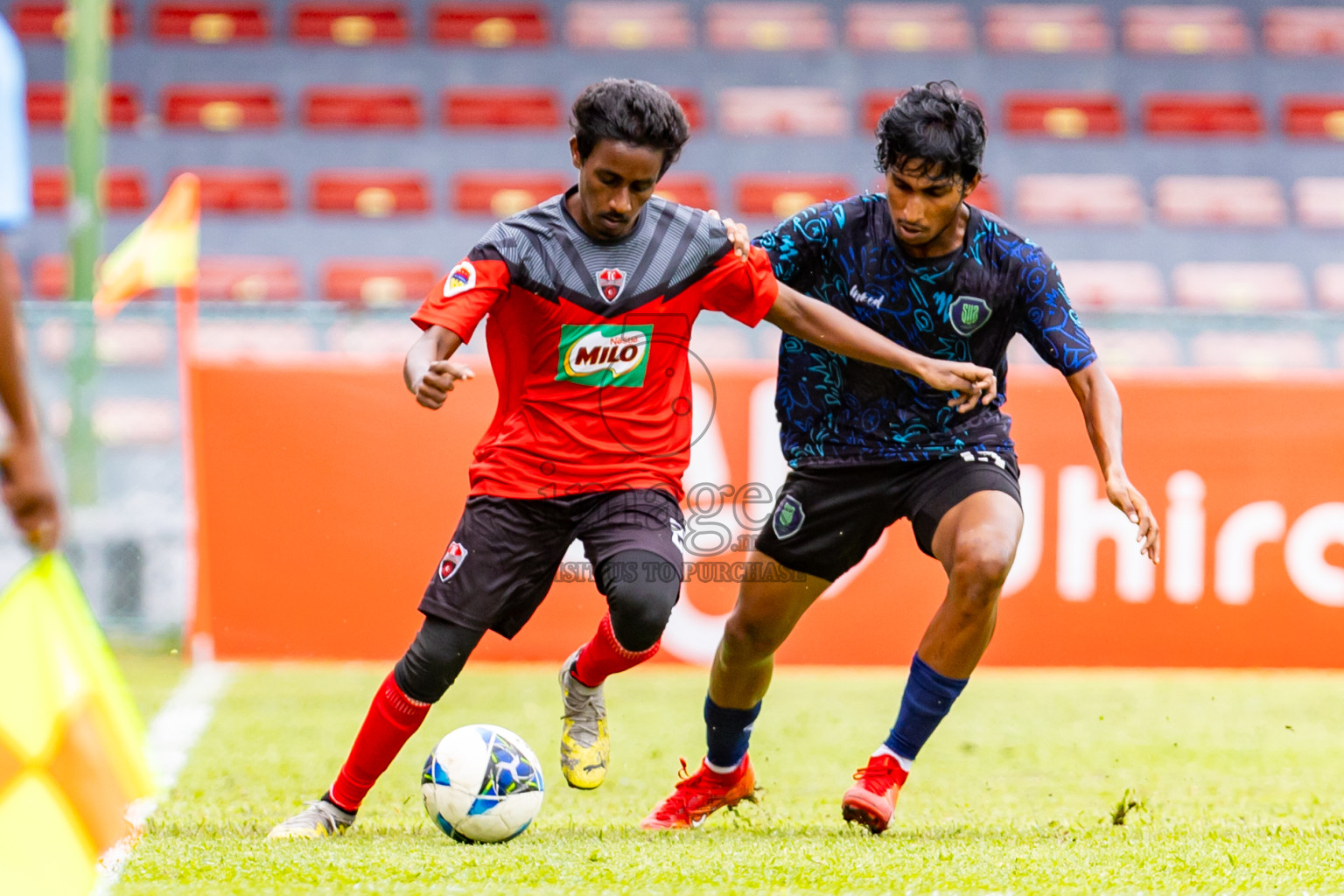 TC Sports Club vs Super United Sports in Day 5 of Under 19 Youth Championship 2024 was held at National Stadium in Male', Maldives on Sunday, 23rd June 2024. Photos: Nausham Waheed / images.mv